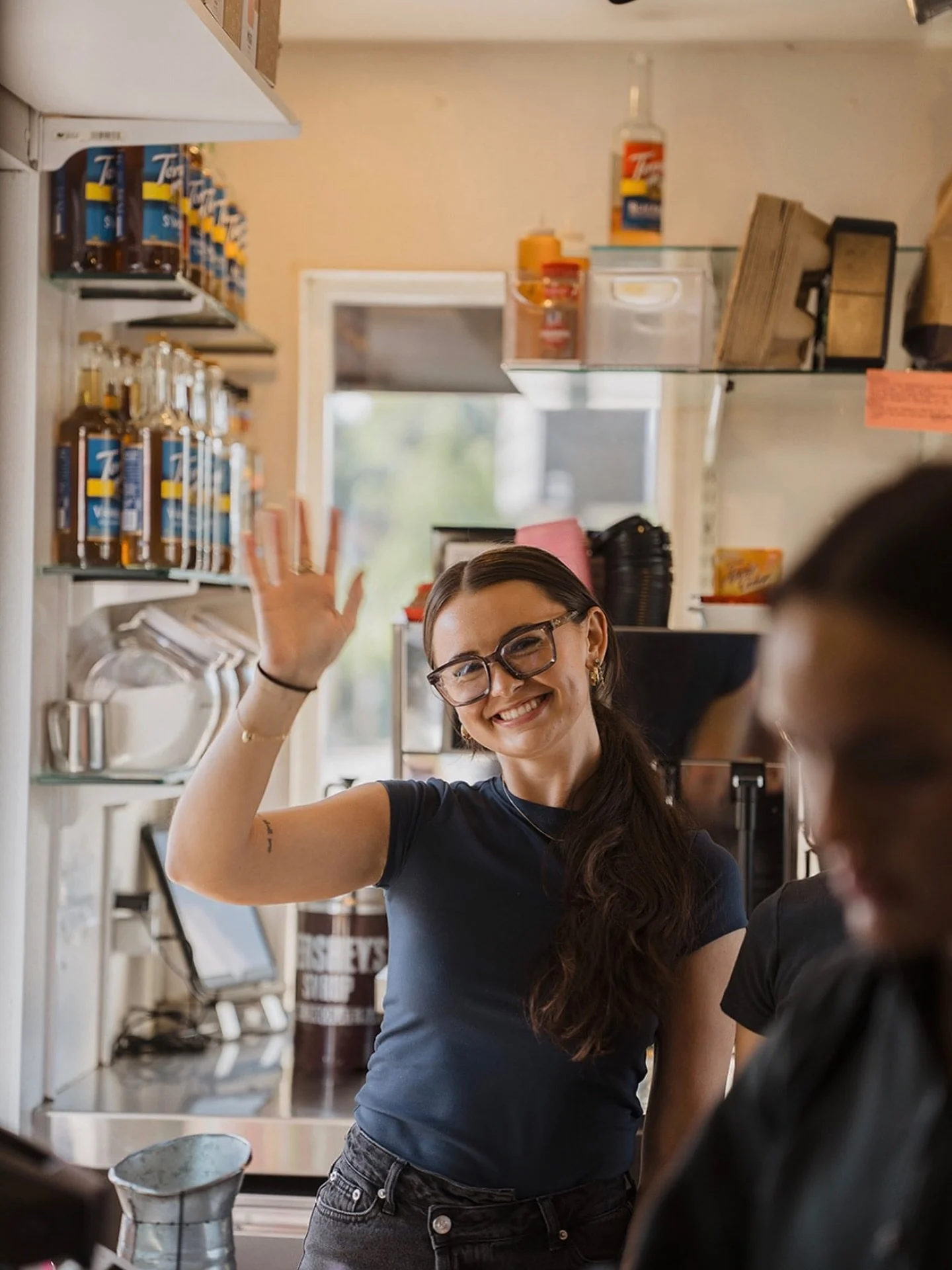 Help us wish a HAPPY BIRTHDAY to one of our favorite faces behind the window! 🥳☕ We&rsquo;re so lucky to have Kacie serving smiles (and coffee) every day 🥳 Make sure to send her some birthday love today! 💛