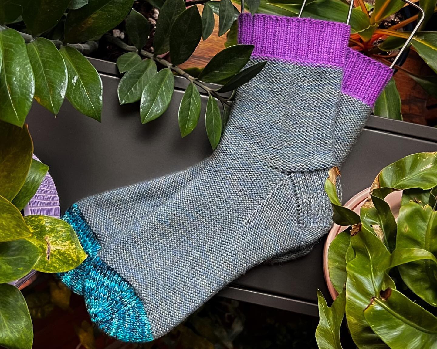 I finished these socks a couple weeks ago after starting them in Denver where I was having a mini-reunion with some of my closest friends. They&rsquo;ll always remind me of the fun memories we made! This is one of my favorite things about knitting&he