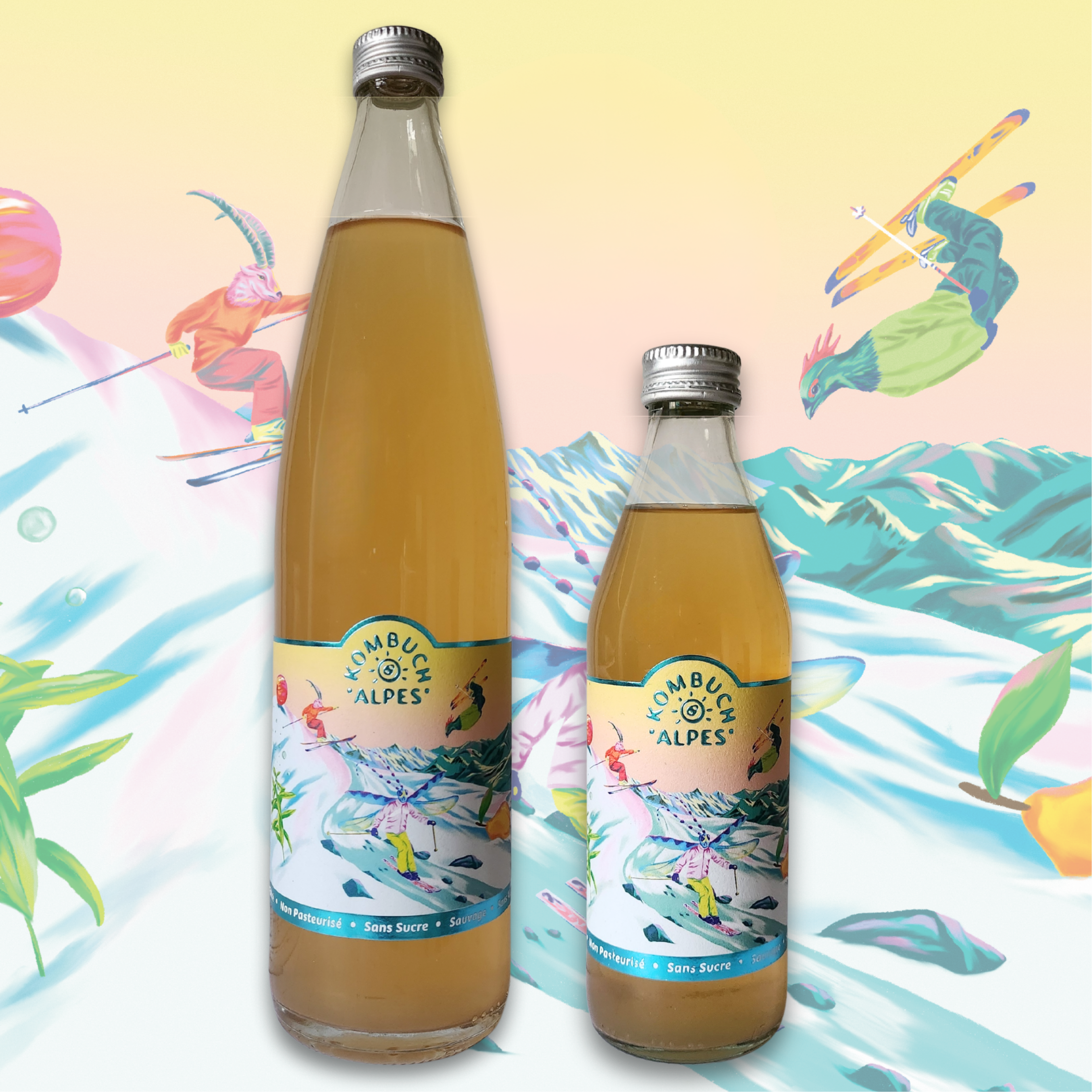 Kombucha Pomme Coing Verveine