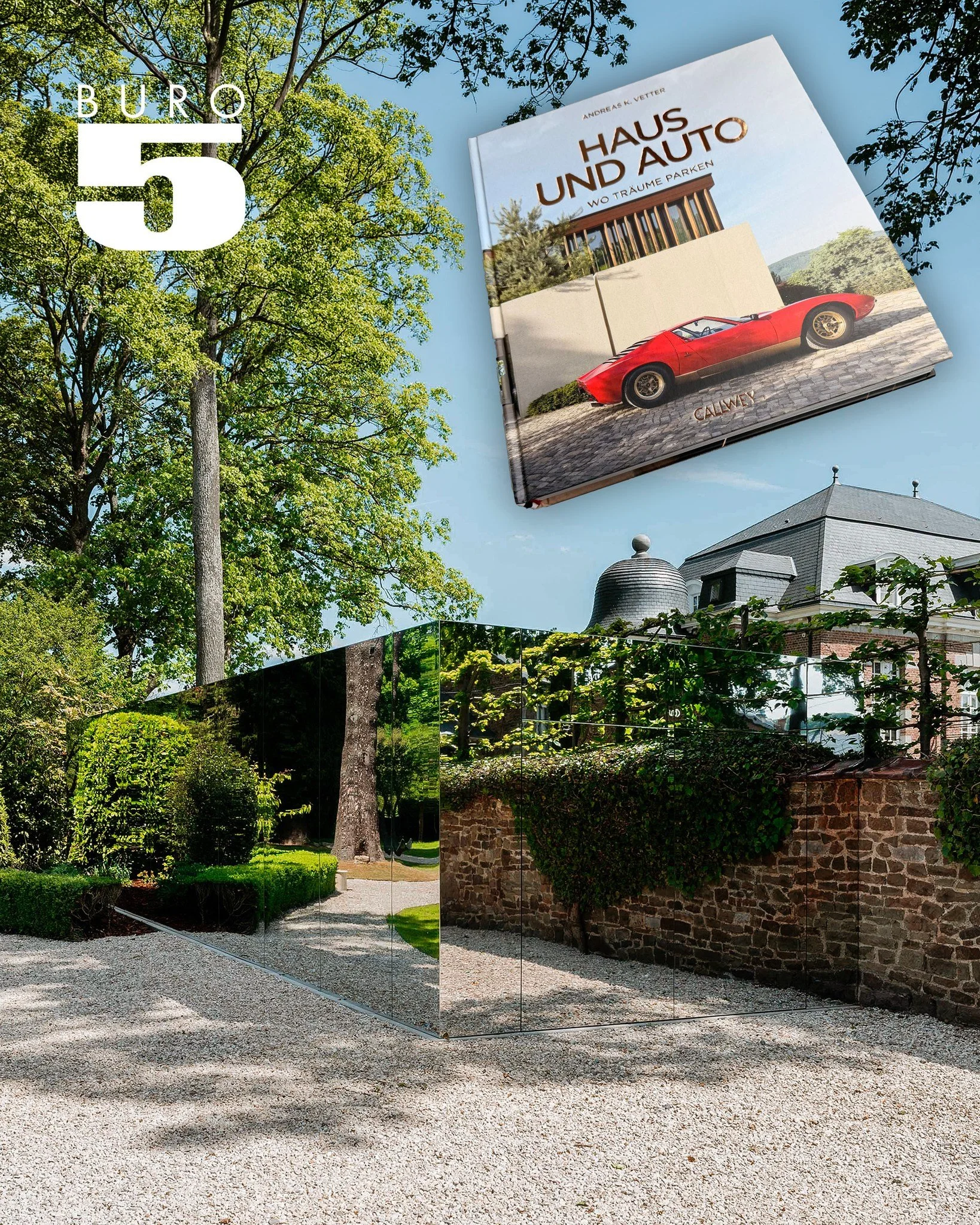 Un projet sign&eacute; BURO5 a r&eacute;cemment &eacute;t&eacute; publi&eacute; dans le livre allemand Haus und Auto 📖

L&rsquo;ouvrage met en avant des r&eacute;alisations o&ugrave; l&rsquo;architecture et l&rsquo;automobile se rencontrent &agrave;