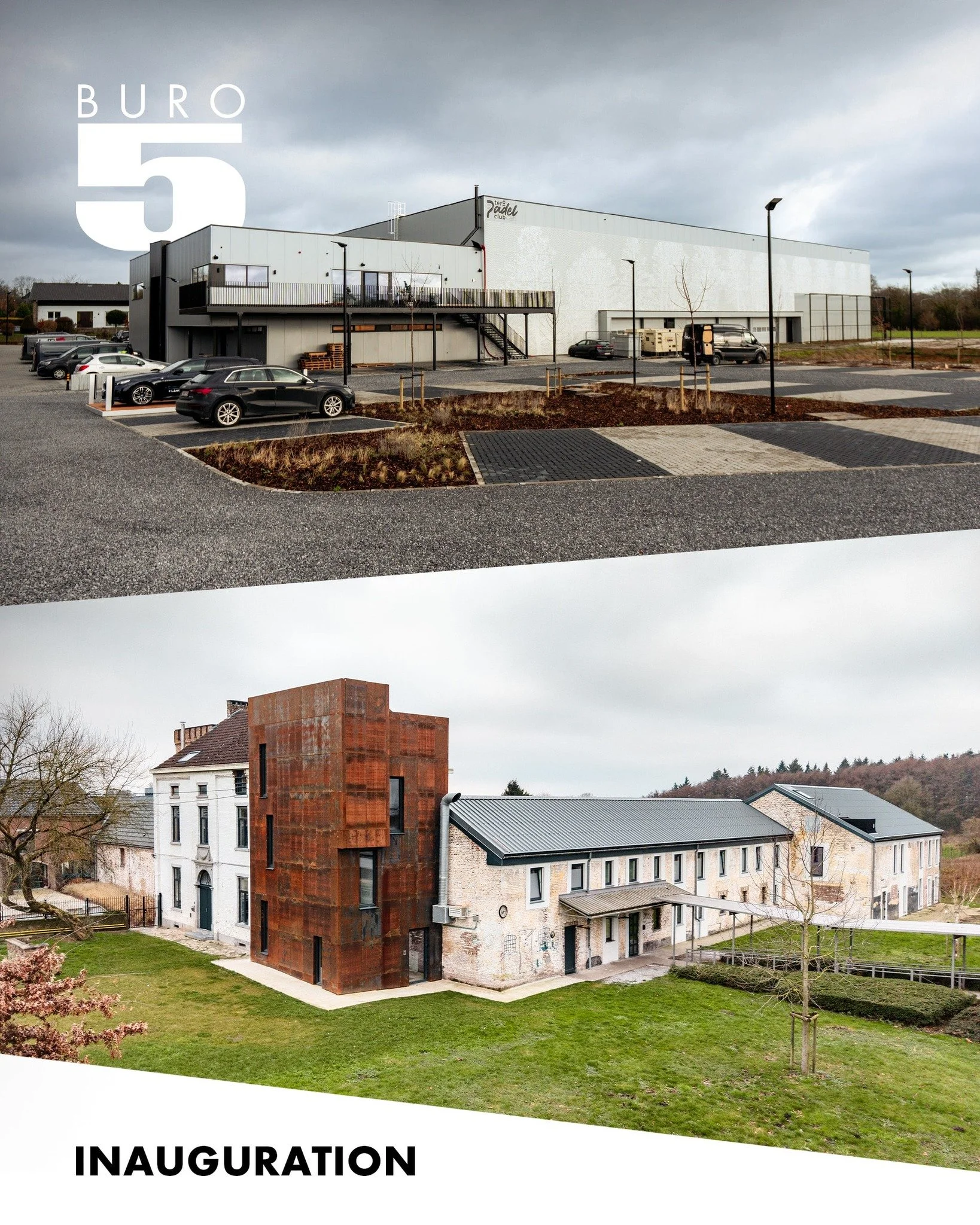 La semaine derni&egrave;re marquait l&rsquo;inauguration de deux projets sign&eacute;s BURO5 : La Devini&egrave;re et le Padel de Suarl&eacute;e - @teropadelclub.namur 

Deux projets qui arrivent &agrave; leur terme pour nous&hellip; mais qui commenc