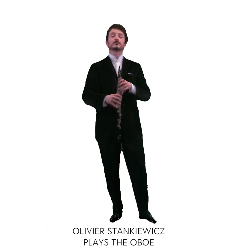 Olivier Stankiewicz plays the oboe