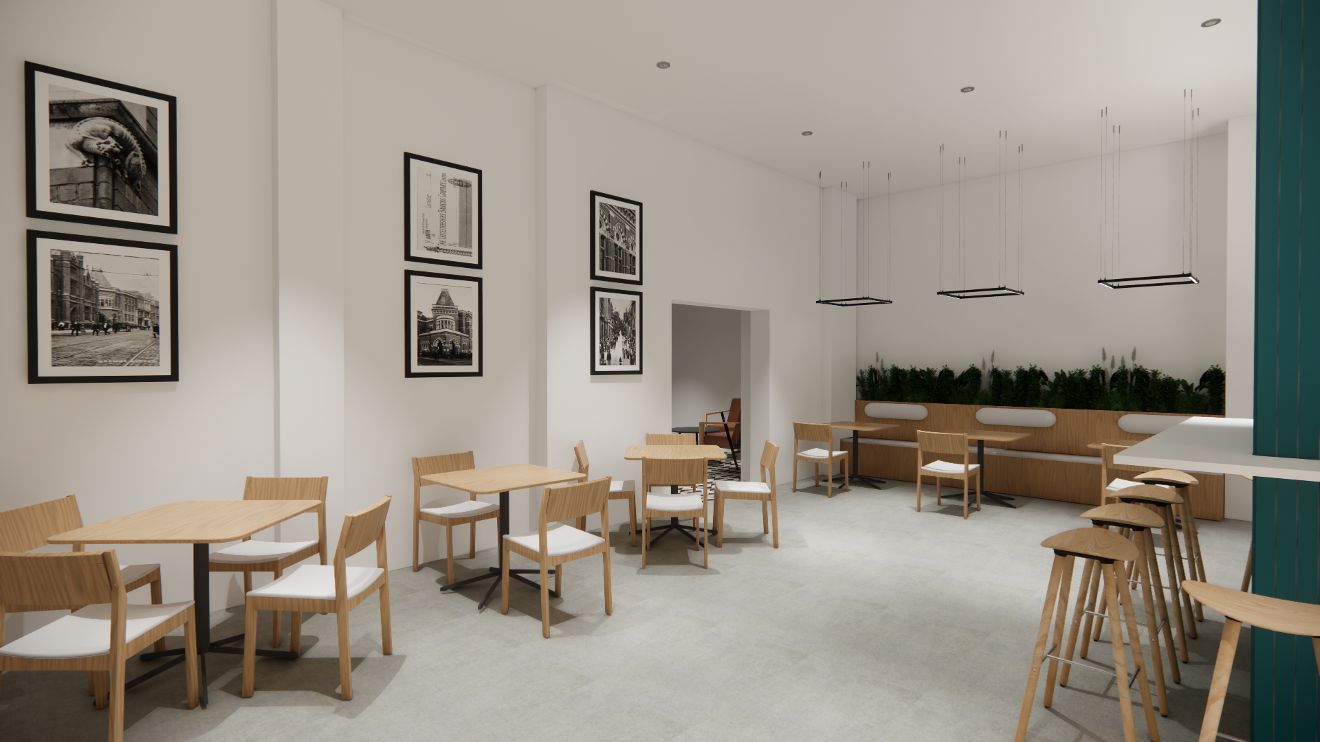 Cafe - Seating Area - view 3