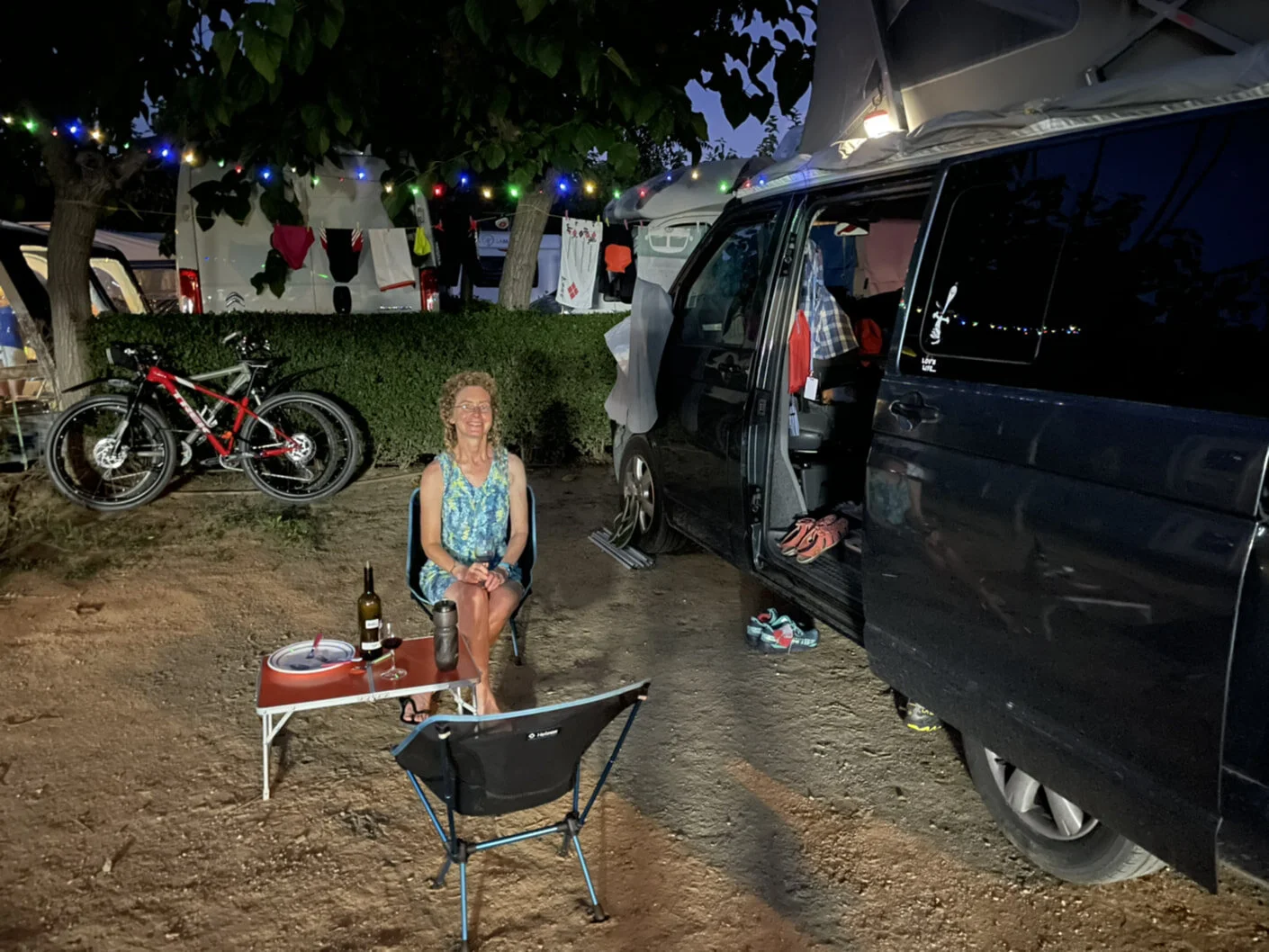 Mostly we self-cater, but it’s been less comfortable since someone sawed the legs off our table.