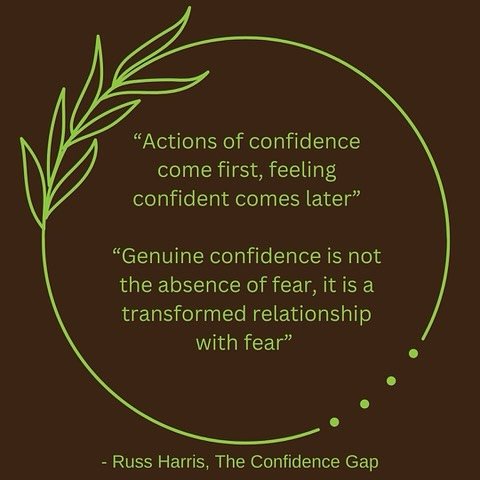 Confidence comes from action, yet how often do we put off taking action waiting for the magic of confidence to arrive? Relying on another person or another certificate to give us externally validated confidence rather than building confidence interna