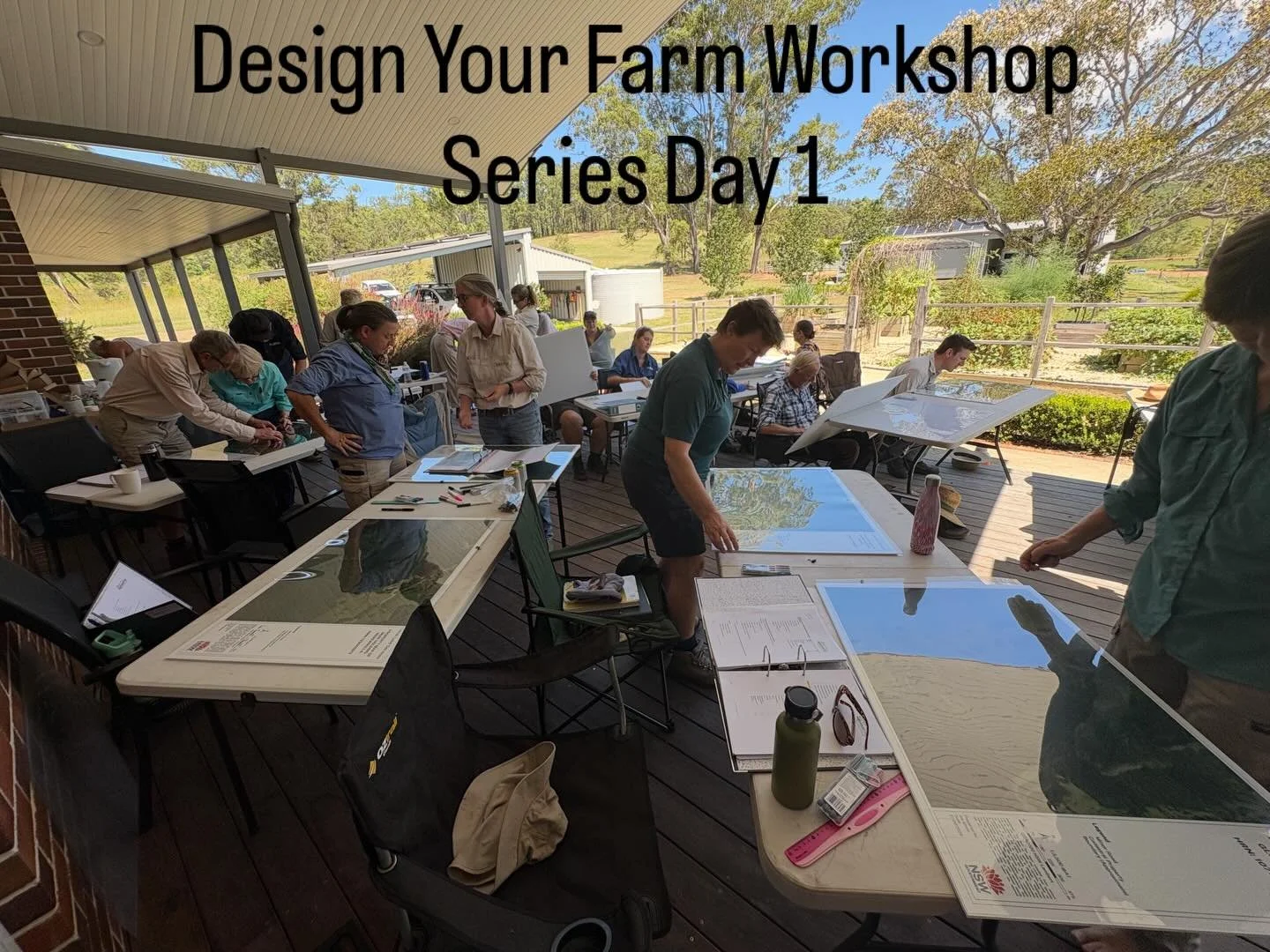 A great group of people gathered yesterday for Day 1 of the Design Your Farm workshop series yesterday near Taree in collaboration with Hunter Local Land Services and MidCoast council.  Day 1 included an introduction to a holistic whole farm design p