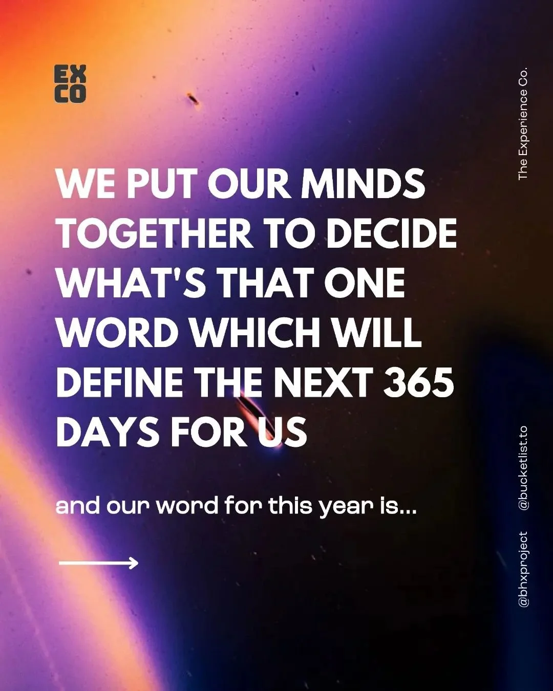 There is one word we say it out loud every year to define how our next 365 days will be like✨ Well when the world is your playground you don't really have an option to keep the ball running but PLAY!🤸 

What word do you wish to define your 2024 jour