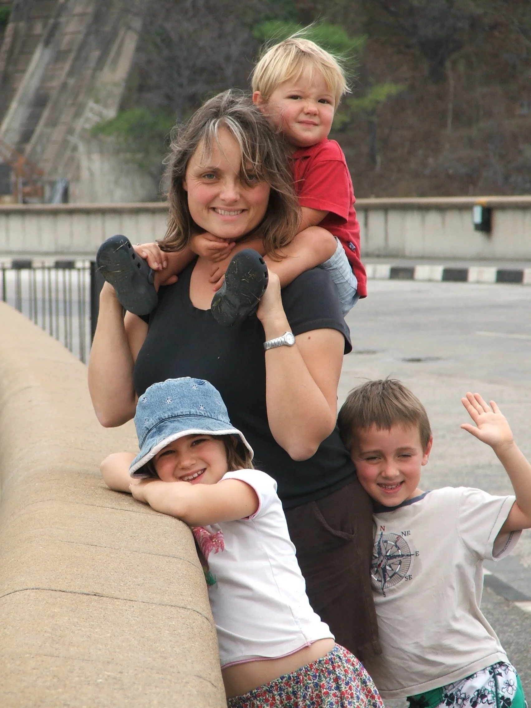 Clare and 3 children.