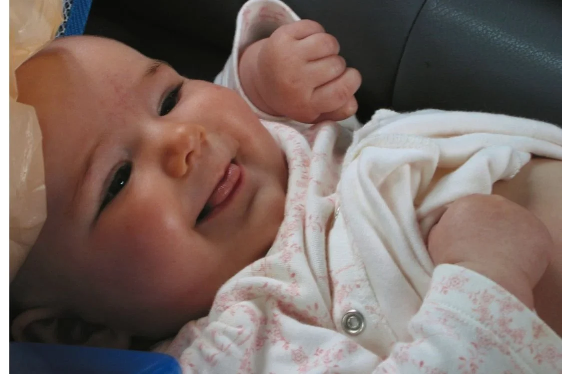 Baby smiling