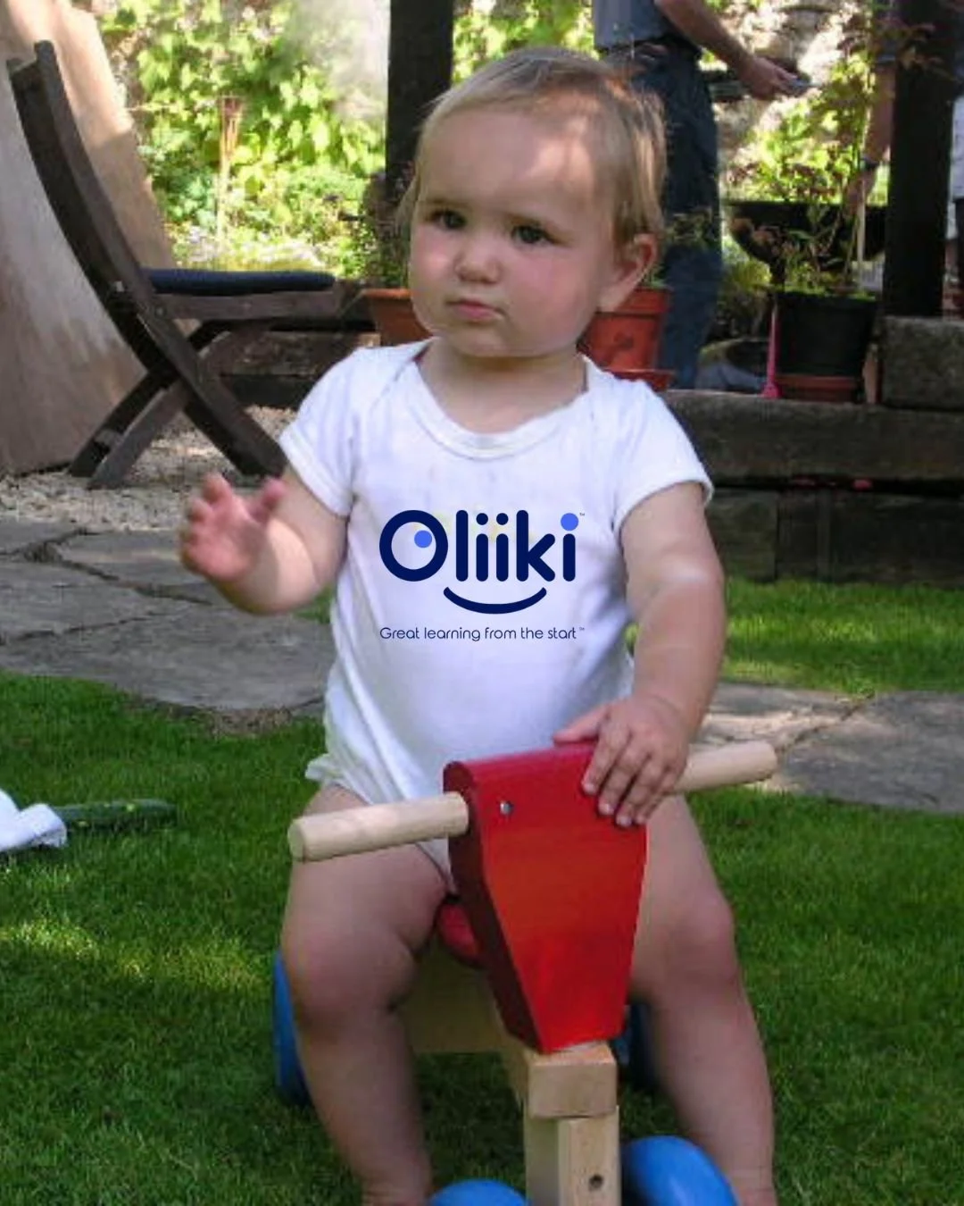 Young child on first bike