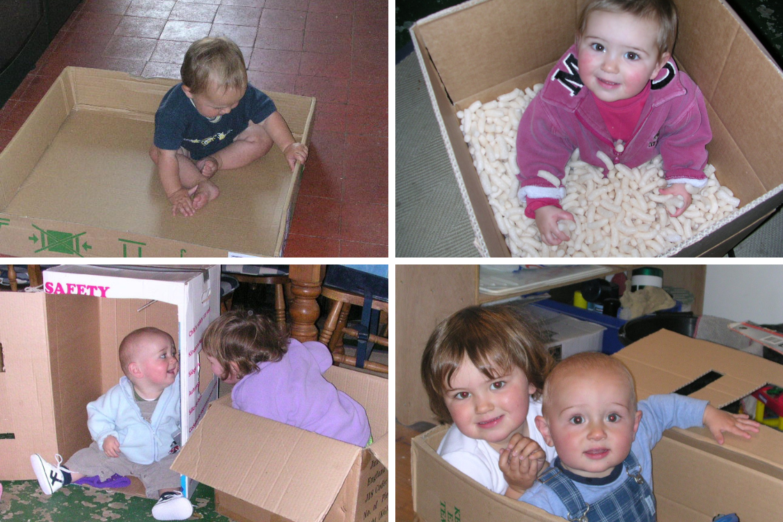 Children With Box The Benefits of Cardboard Box Play for Your Child