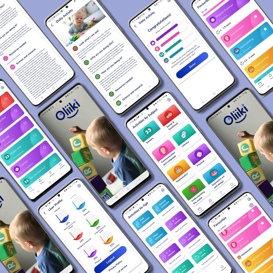 Oliiki app screens