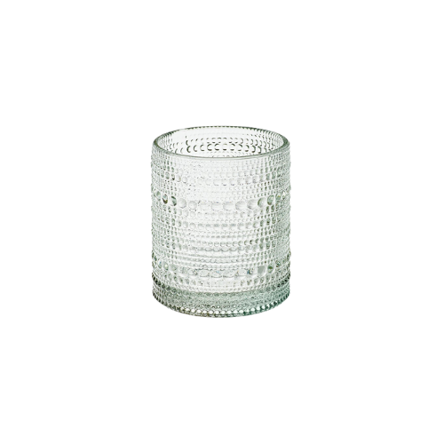 Clear Dandelion Water Glass