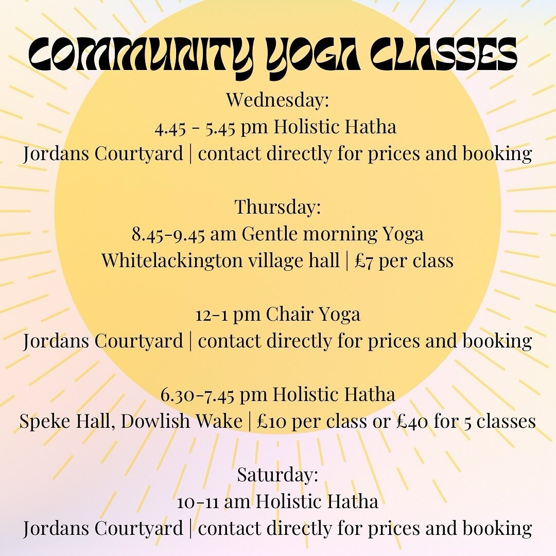 It&rsquo;s time for me to take a break from social media so I&rsquo;m leaving this post here as a reminder for where you can join me for weekly yoga classes ❤️ What can you expect from these sessions? Well, each week is different but we explore movem