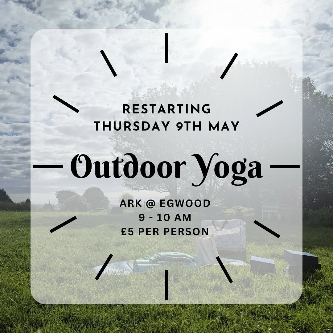 Gentle morning Yoga at @arkategwood is back! This is such a glorious outdoor space and I&rsquo;m really looking forward to restarting these sessions ❤️ Expect gentle movement, breath exploration and opportunity to reconnect with ourselves. These sess