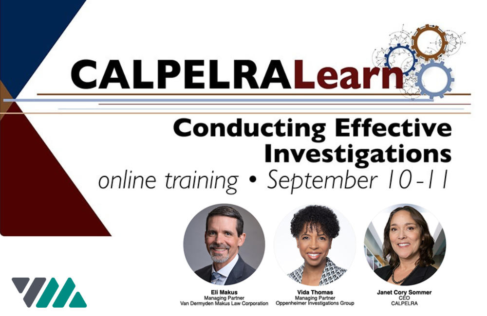 VM’s Eli Makus to Present at CALPELRALearn Training Program