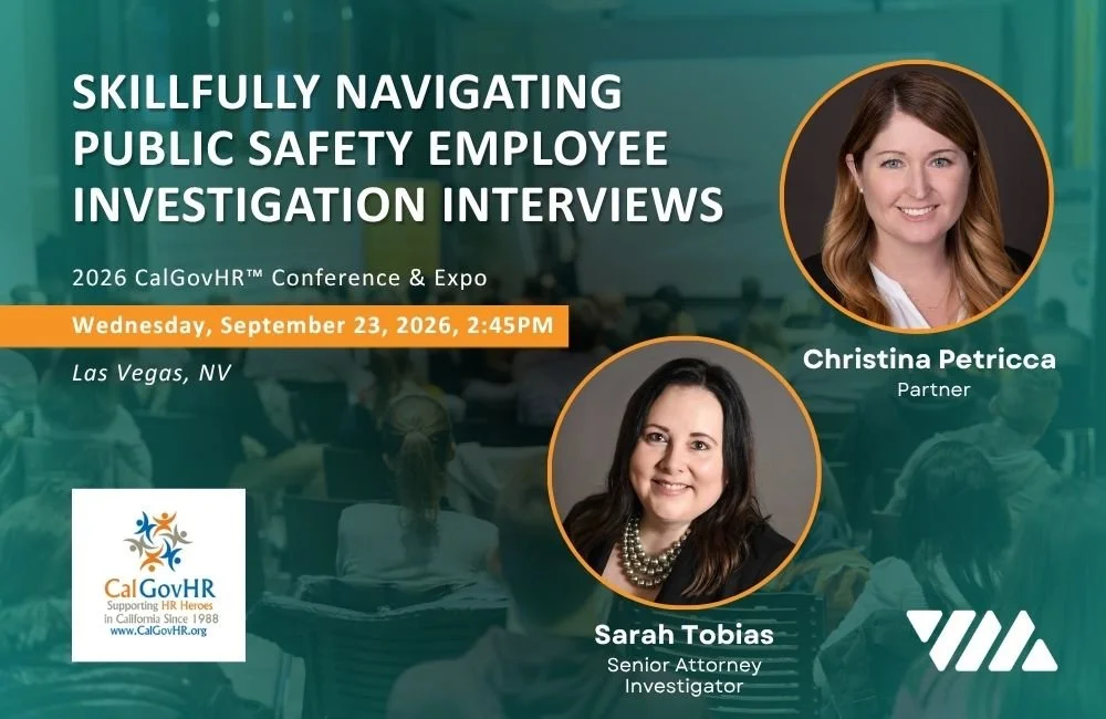 Christina Petricca and Sarah Tobias Presenting at the 2026 CalGovHR Conference &amp; Expo™