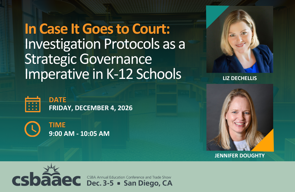 Liz DeChellis and Jennifer Doughty to Present at CSBA’s 2026 Annual Education Conference