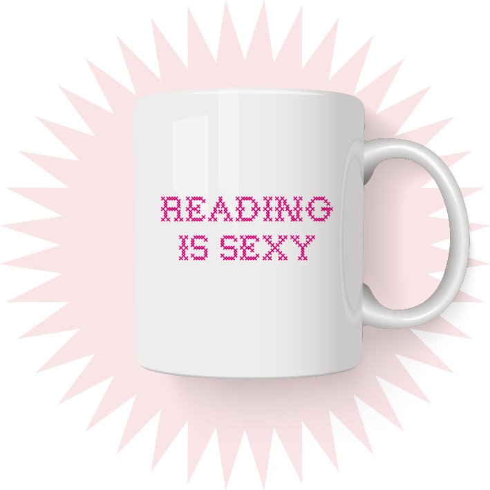 Reading is sexy - coffee tea mug - funny gifts