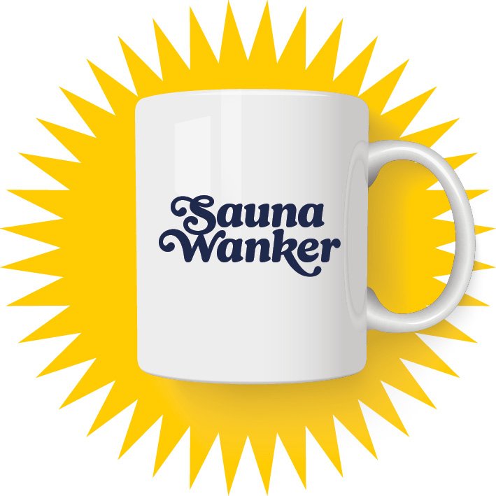 Sauna wanker - coffee tea mug - funny gifts