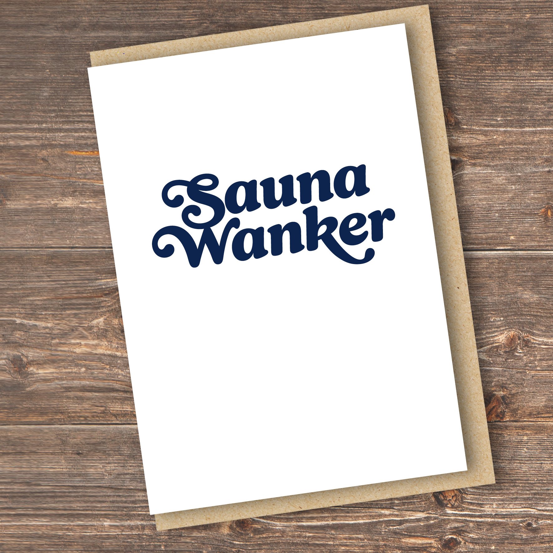 Sauna wanker - greeting cards