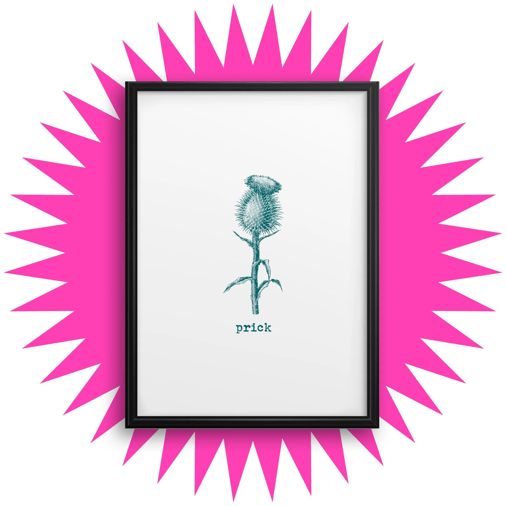 Prick wall art print - A3 A4 A5 print - Scottish thistle gifts