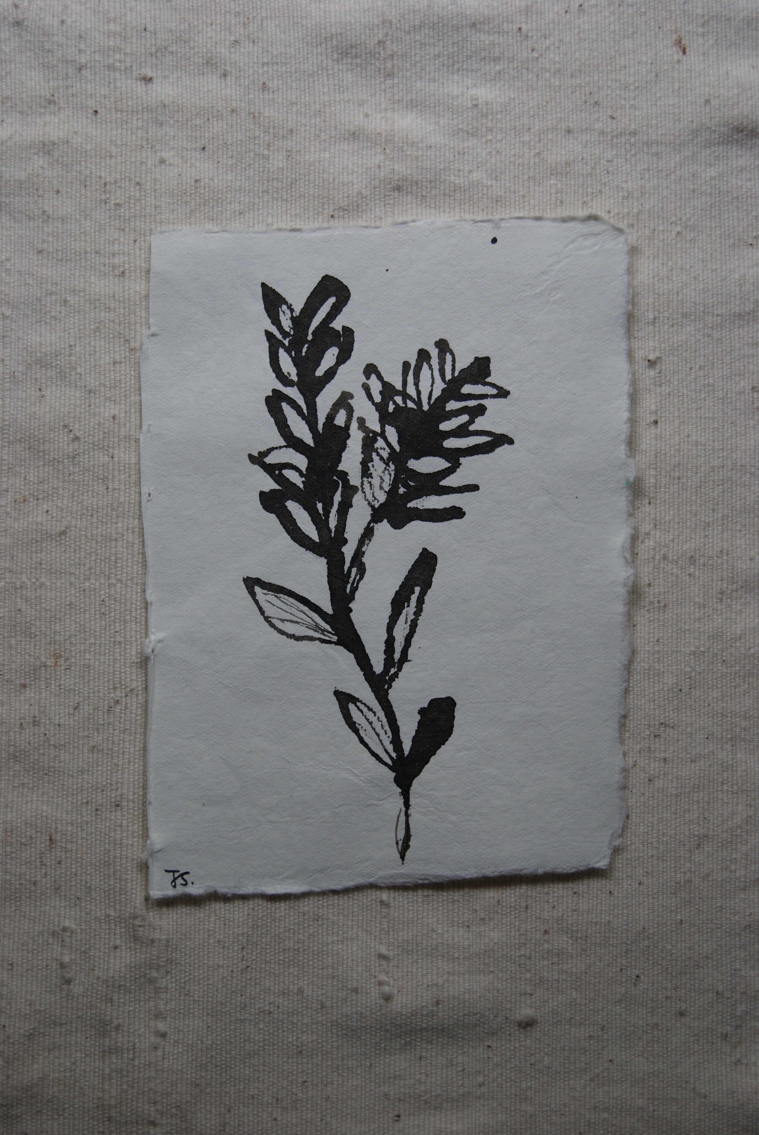 Inky Botanical 3 (SOLD)
