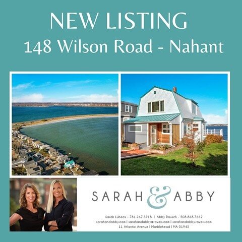 New oceanfront listing in Nahant. The ultimate beach house with panoramic views, 4 bedrooms, 3 baths and 2-car garage.  Don&rsquo;t miss out on this amazing value! www.148Wilson.com