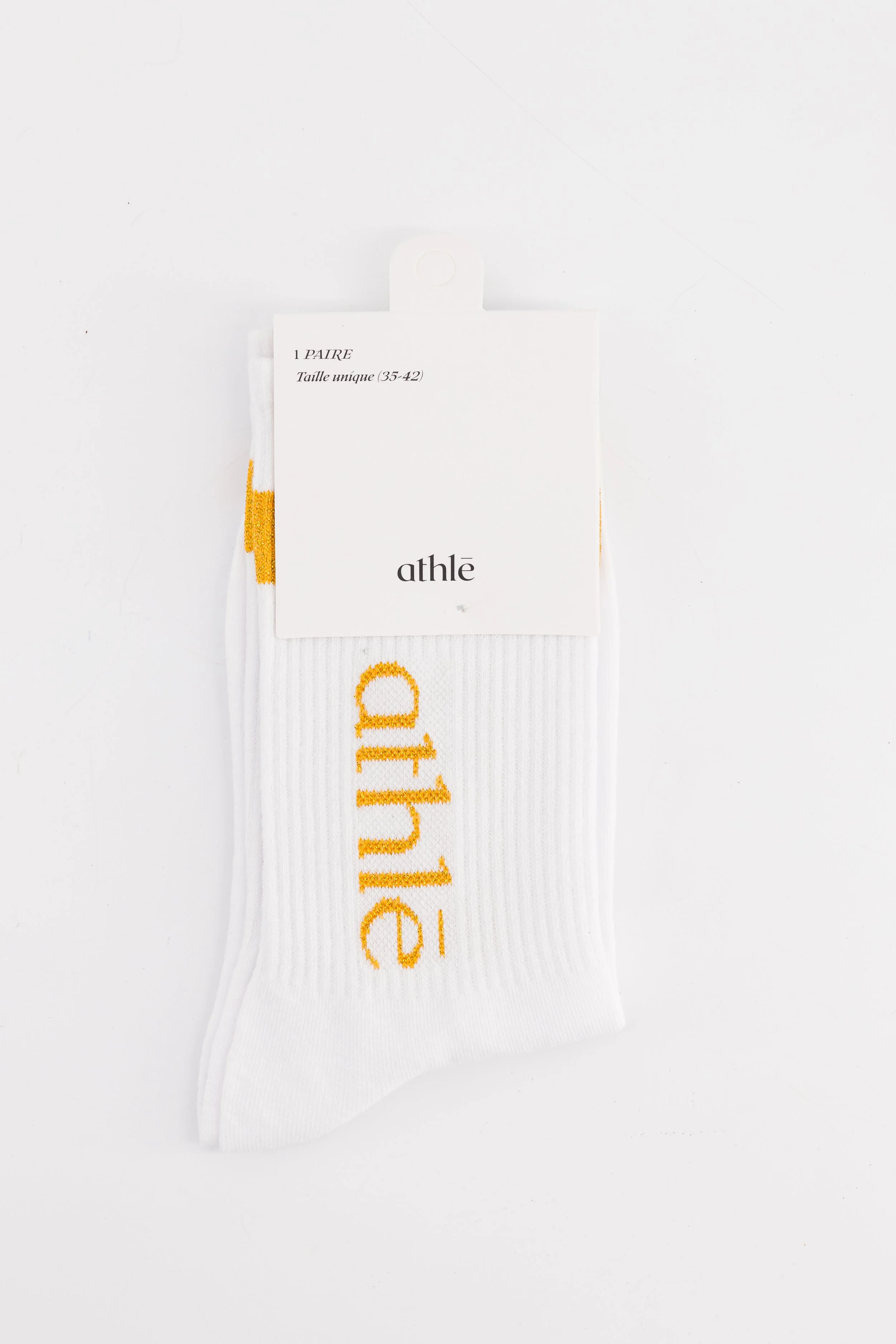 Chaussettes dorées (1 paire - taille unique)