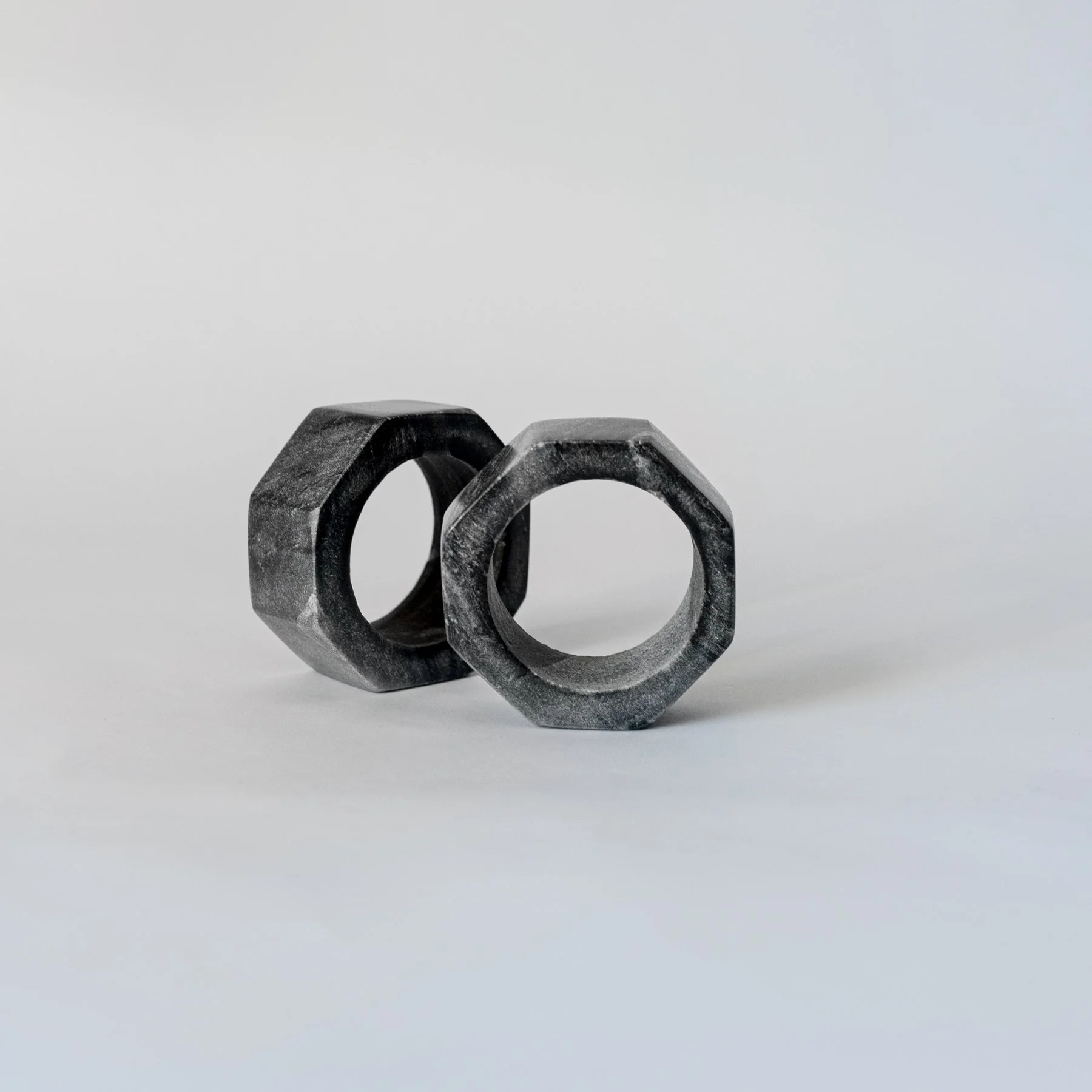 MARBLE NAPKIN RINGS PAIR — House of Kaarigari