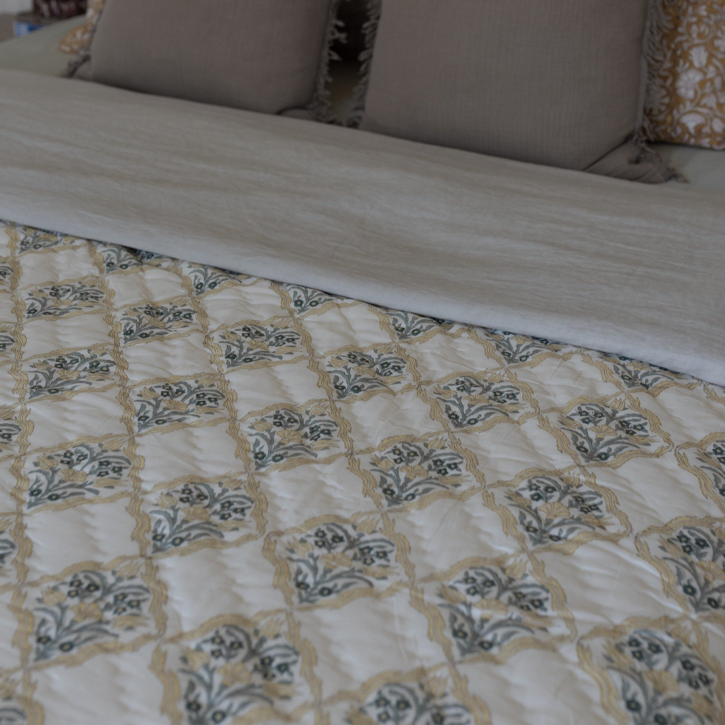 House of Kaarigari | JAAL Double Sided BLOCK PRINT QUILT
