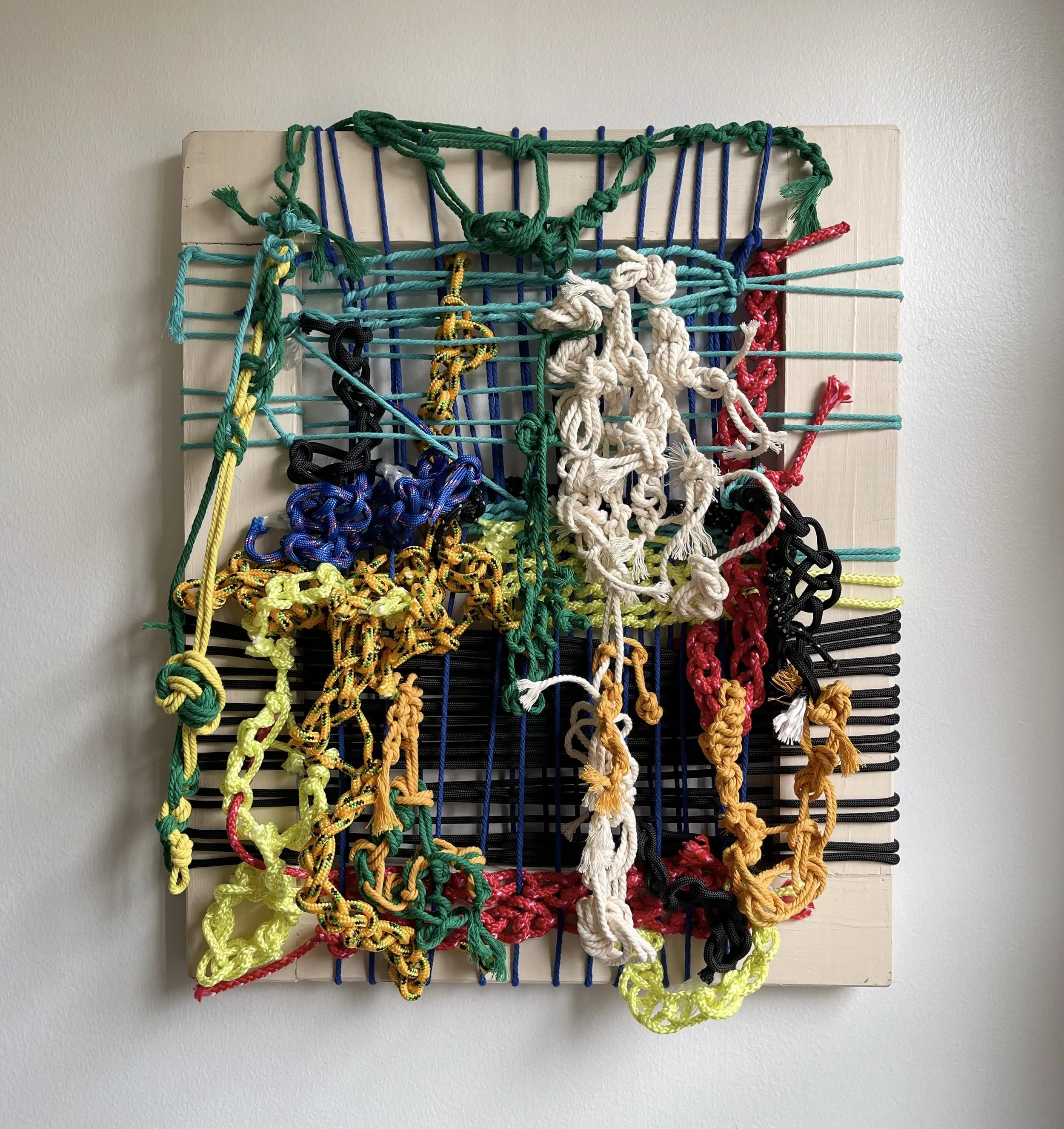 "Observing", mixed media, 15" x 17"
