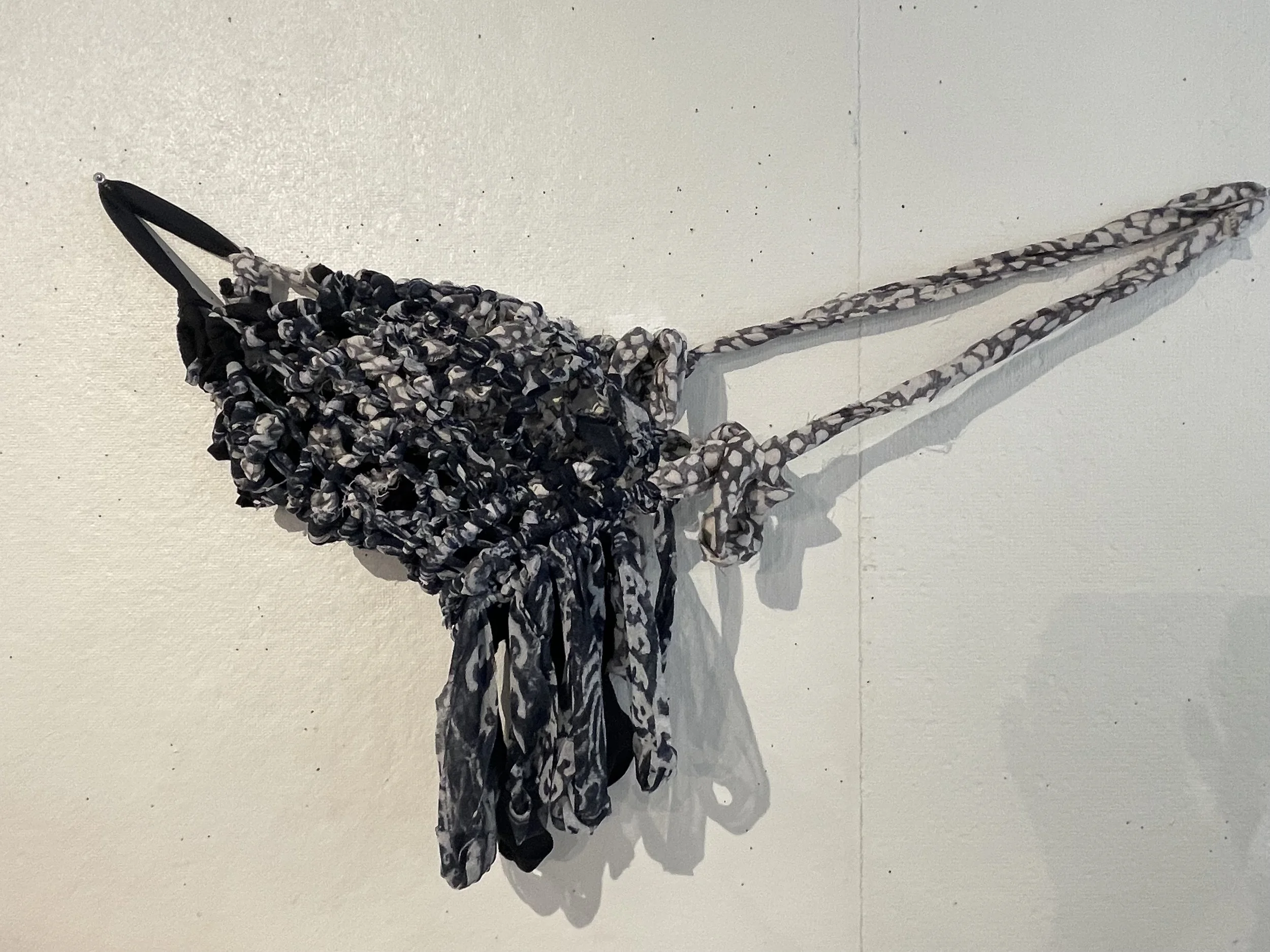 "Untitled- blue, white"
26" x 13"
fabric