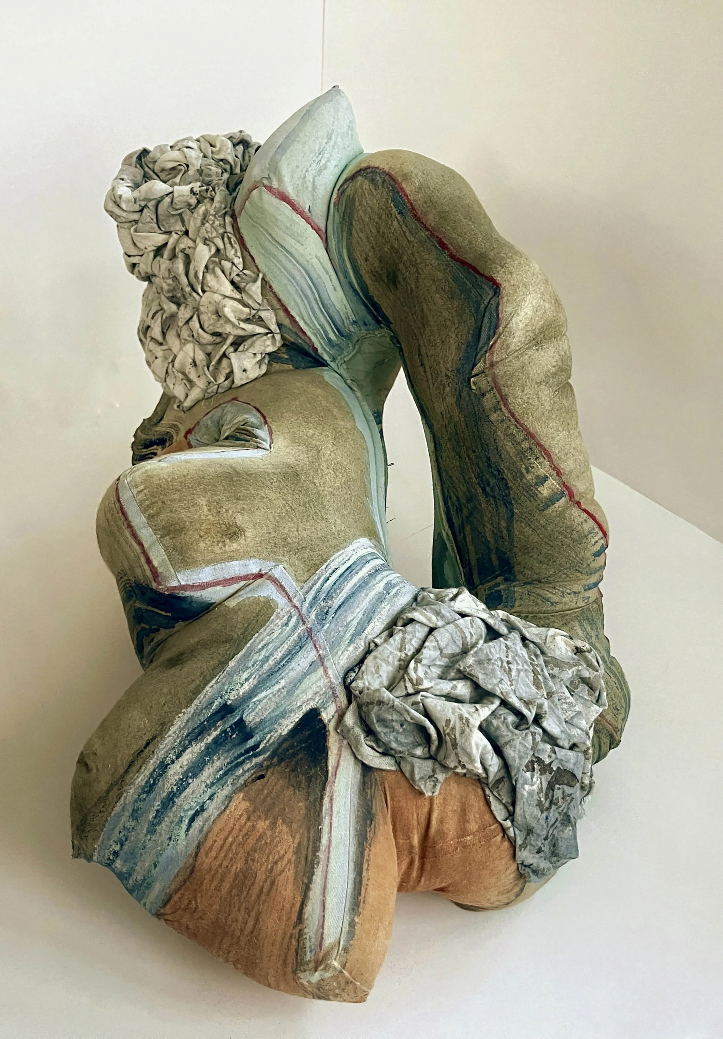 Souvenir: escarpment, 2026
Soft sculpture, North Carolina soil, ink, flashe