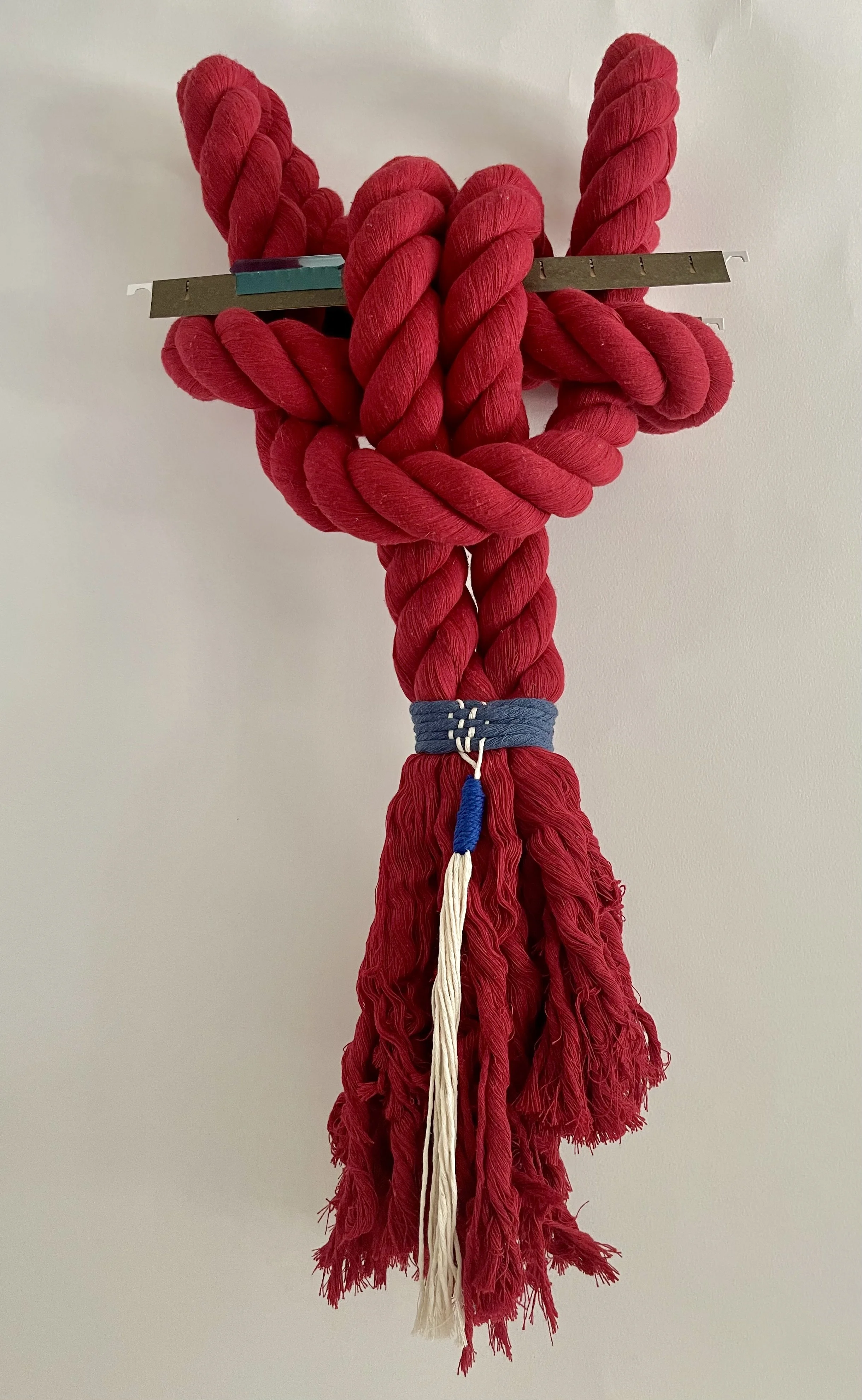 "Red For Ed", rope, file folder