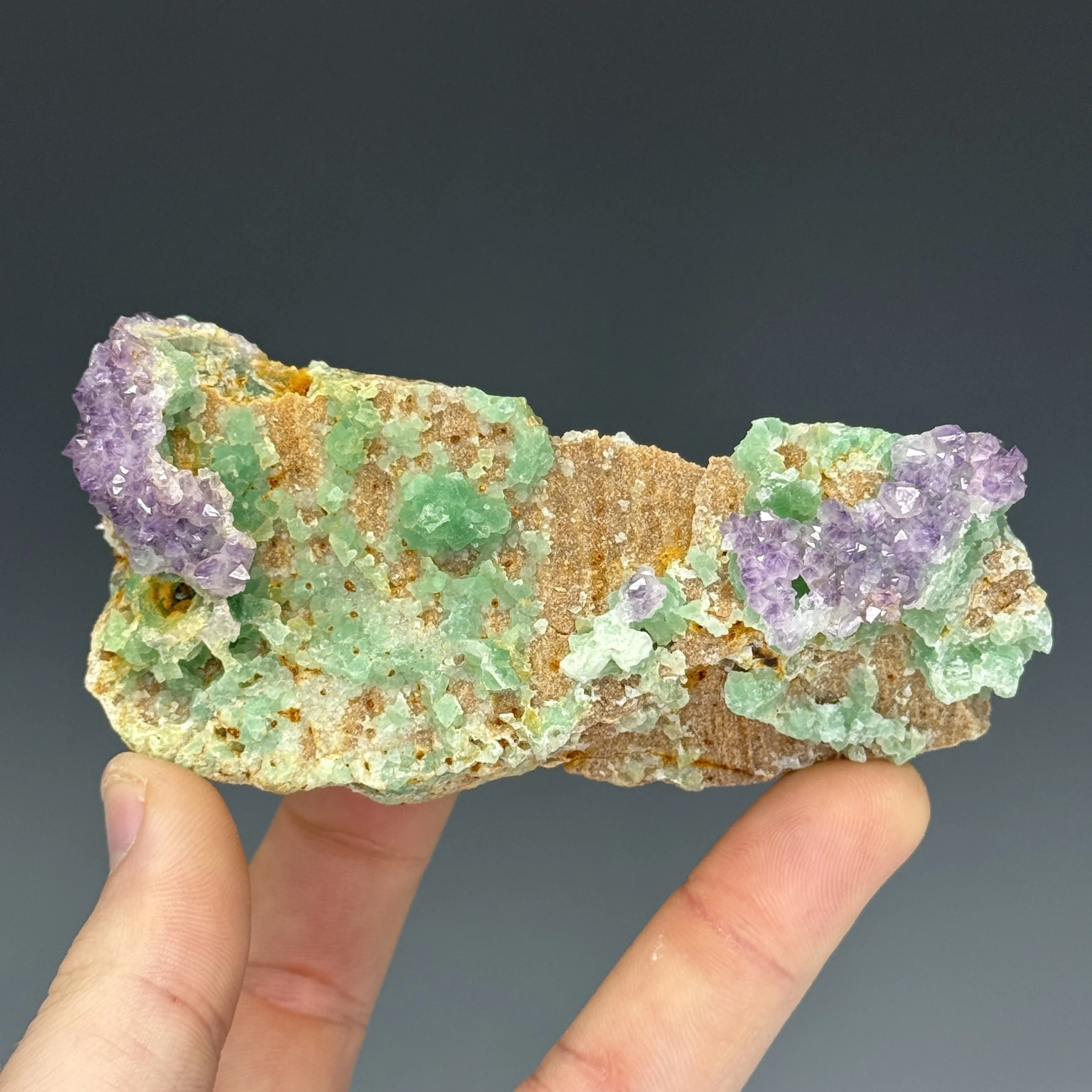 Fluorite, Amethyst, Nancy Hanks Mine, Unaweep Canyon, Mesa County, Colorado, USA