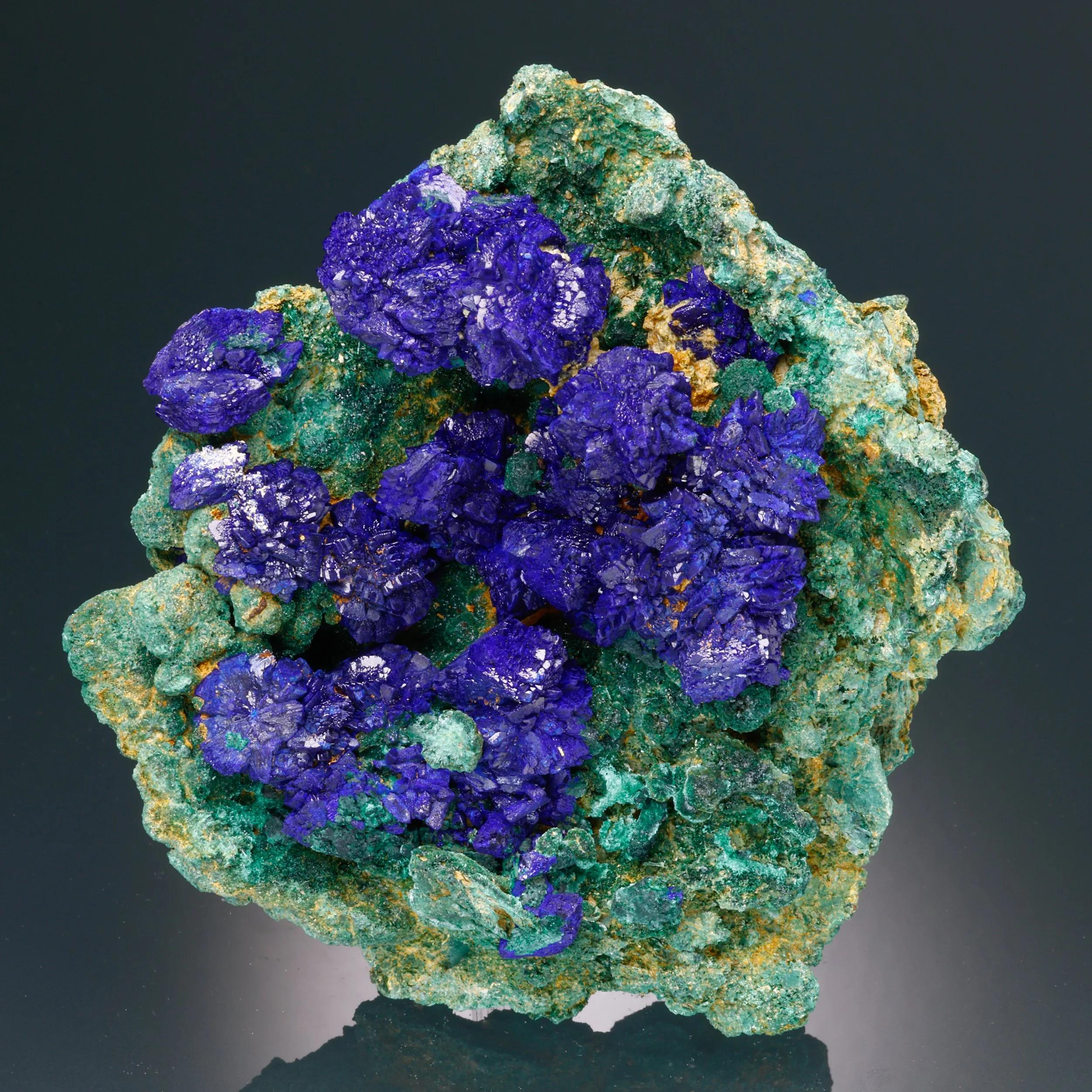 Azurite, Malachite, Big Indian Copper Mine, San Juan Co., Lisbon Valley Dist., Utah, USA
