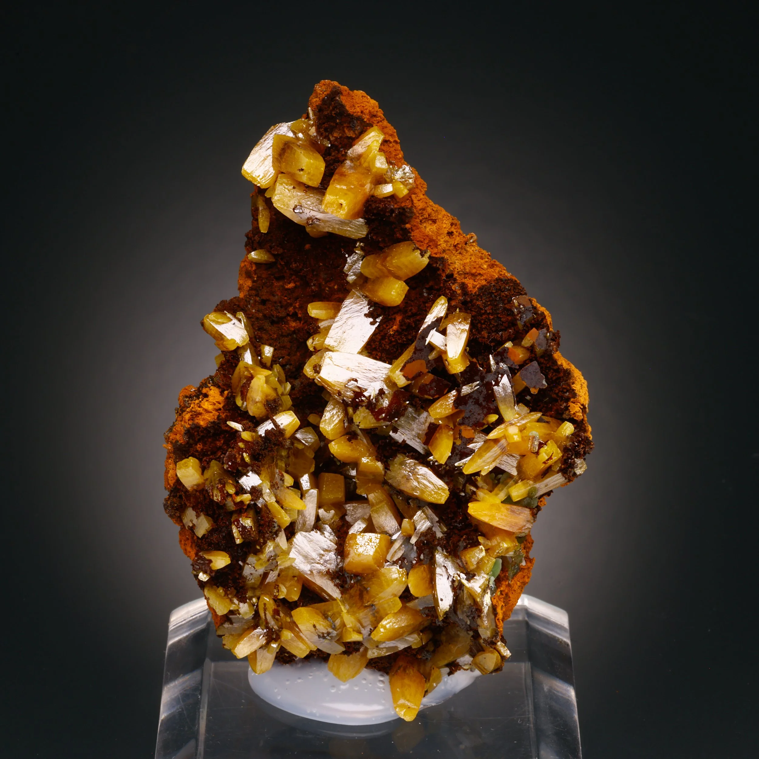Wulfenite, Ojuela Mine, Mapimi, Durango, Mexico