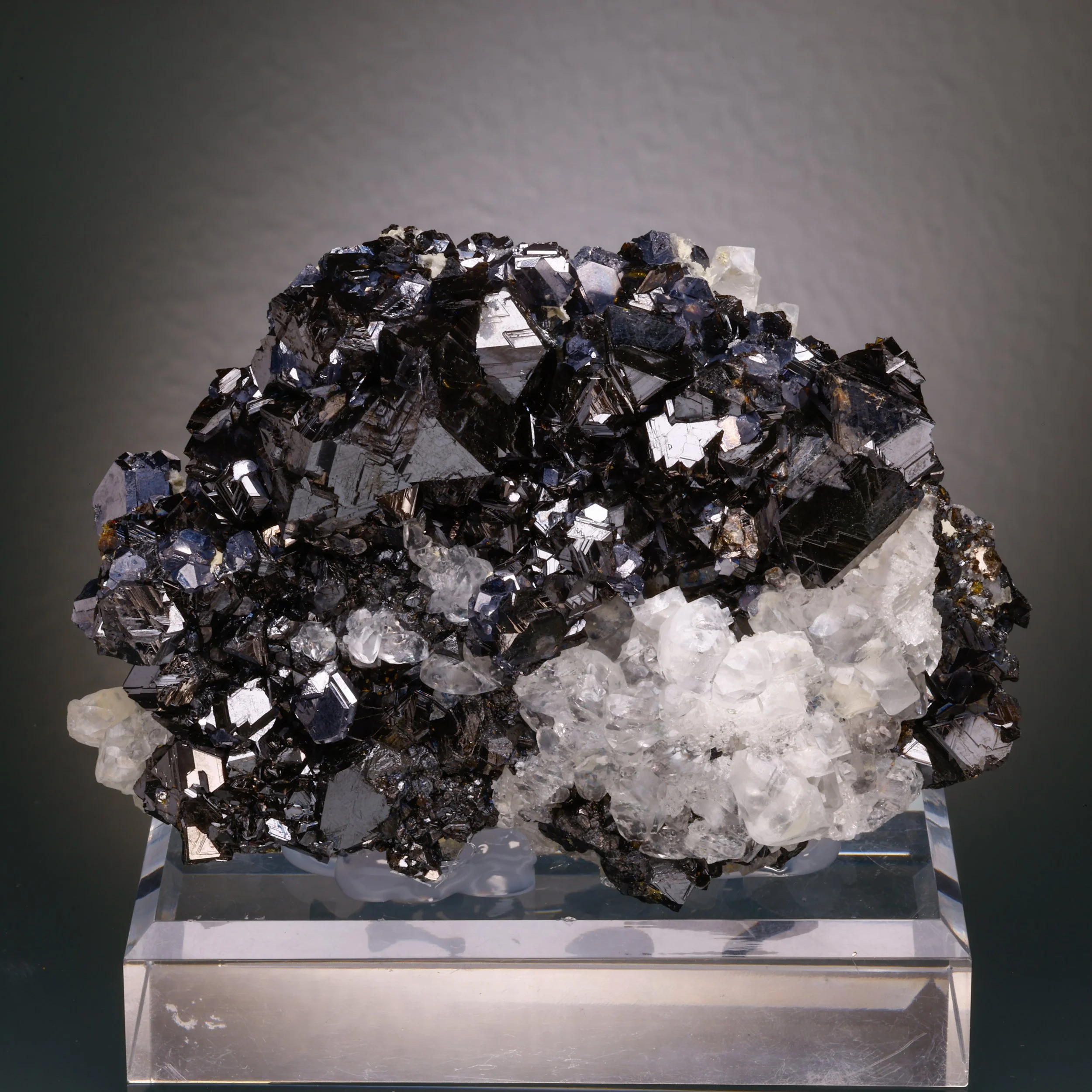 Fluorite, Calcite, Galena, Sphalerite, Nikolaevskiy Mine, Dalnegorsk, Primorsky Krai, Russia