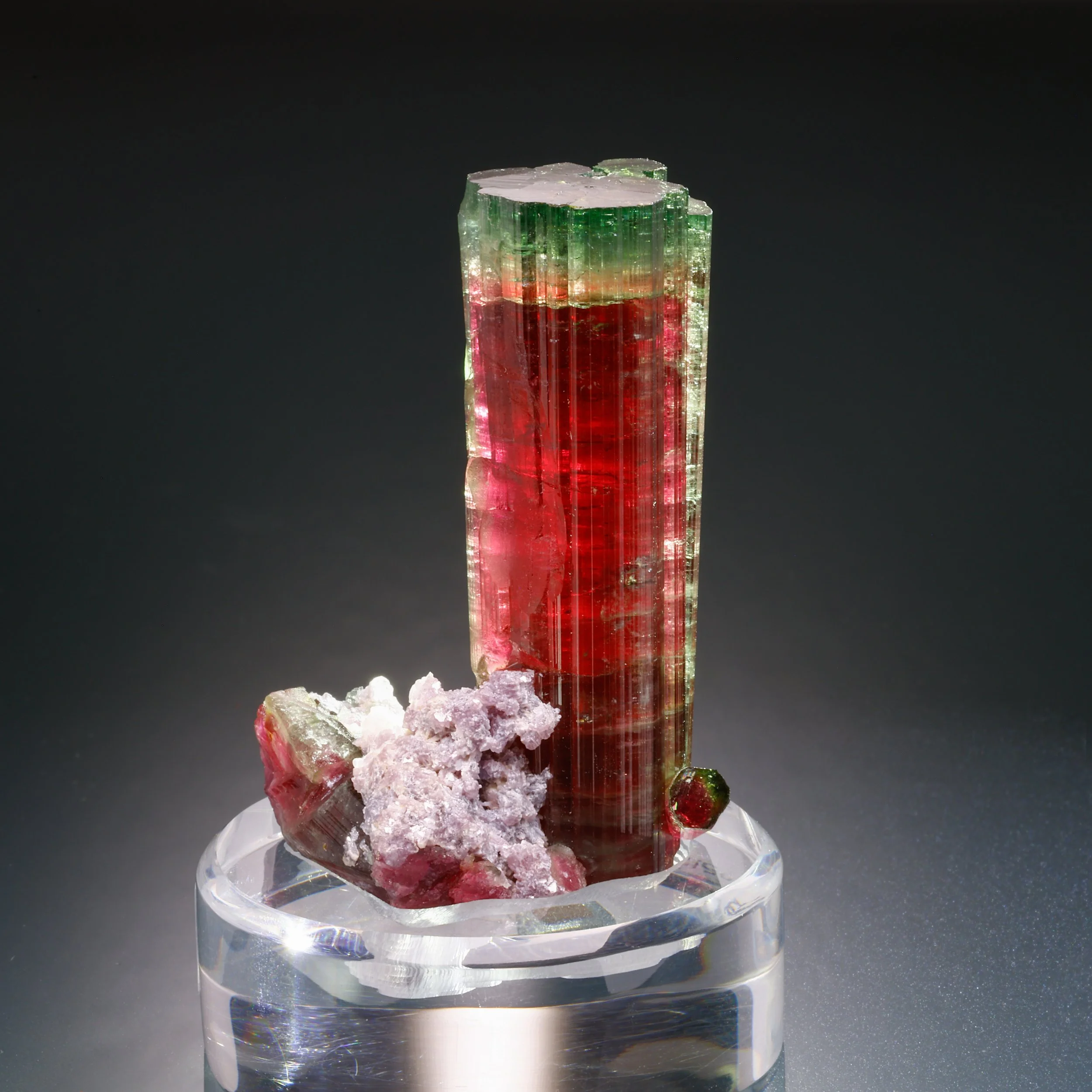 Tourmaline, Lepidolite, Chameleon Pocket, Aricanga, Sao Jose da Safira, Minas Gerais, Brazil
