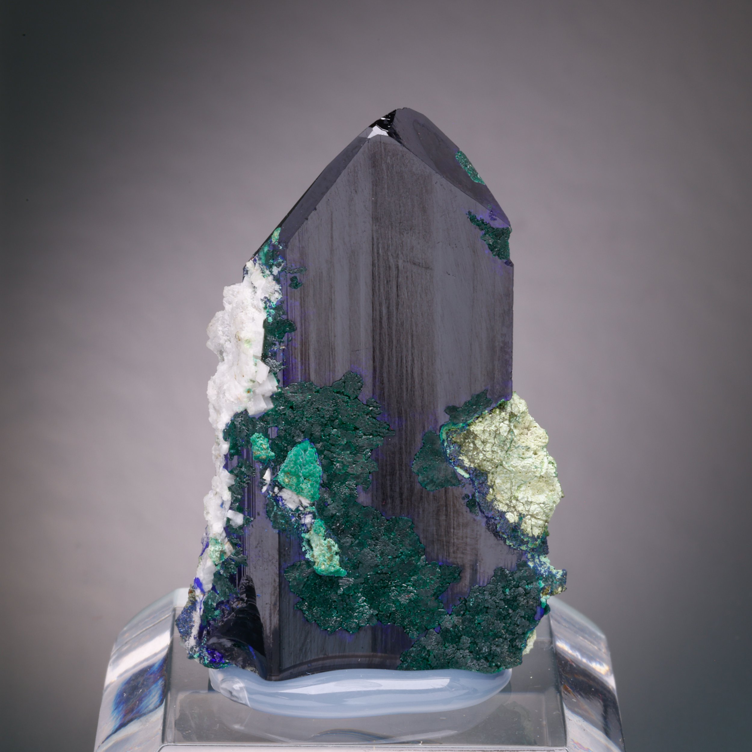 Azurite, Malachite ps. Azurite, Tsumeb Mine, Oshikoto Region, Namibia