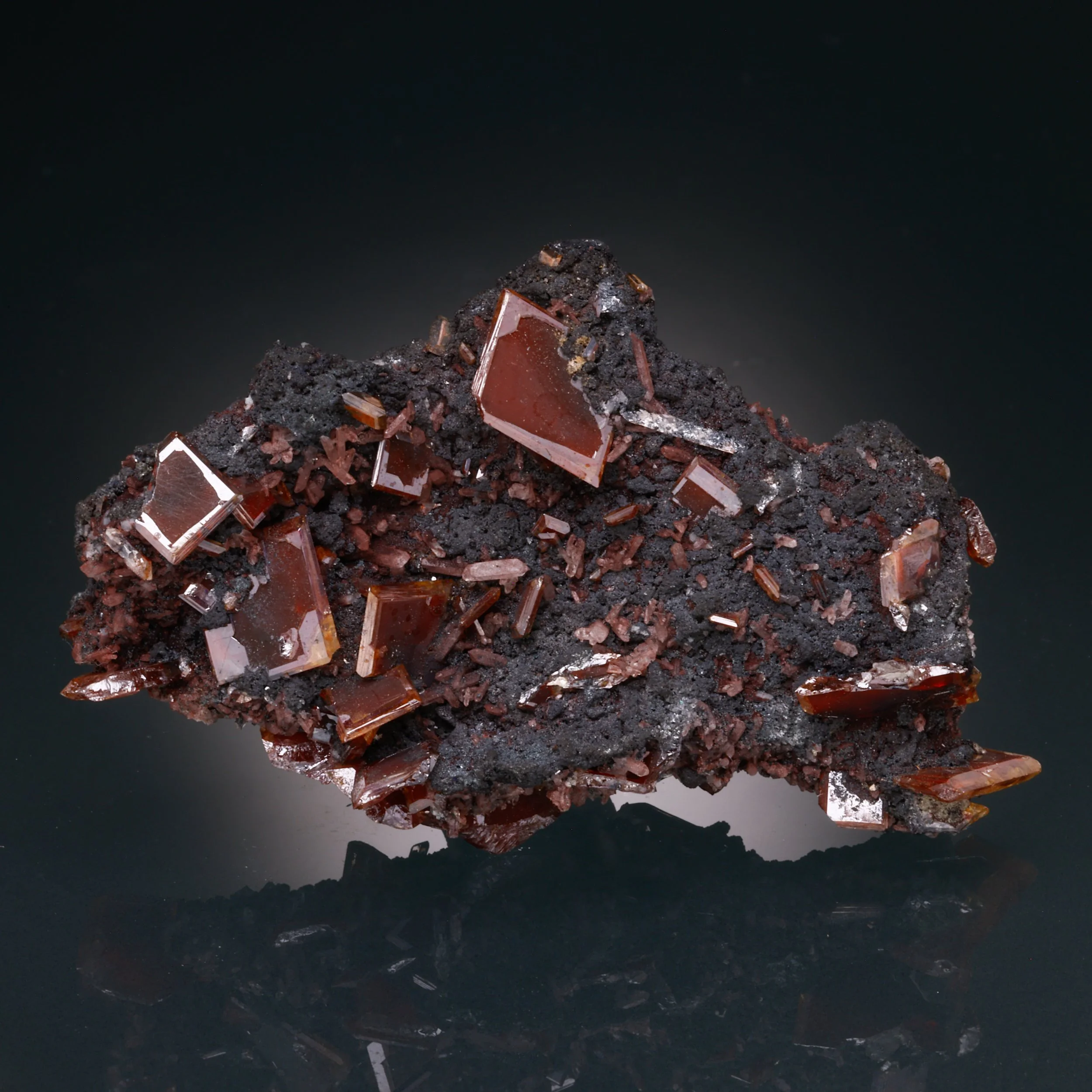 Red Wulfenite, Tsumeb Mine, Oshikoto Region, Namibia
