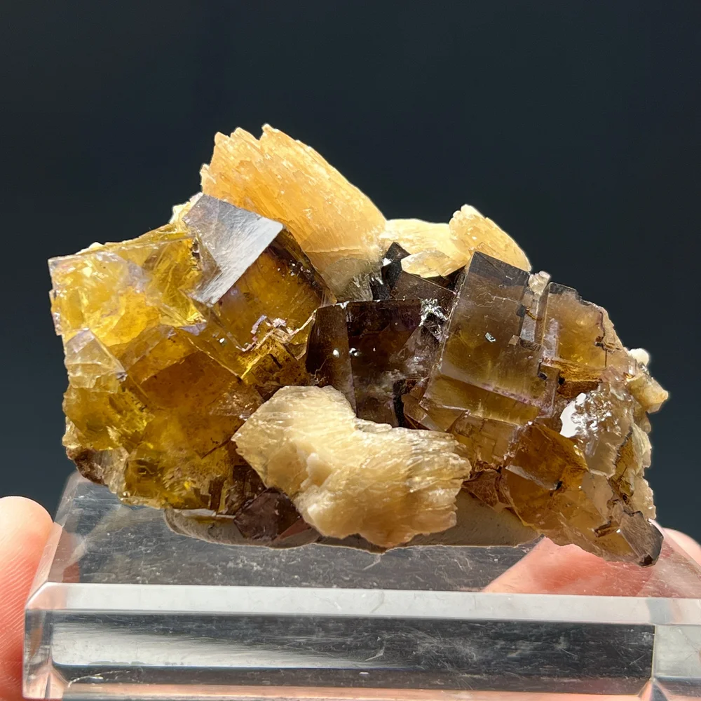 Fluorite and Calcite, Minerva No. 1 Mine, Cave-In-Rock. Hardin