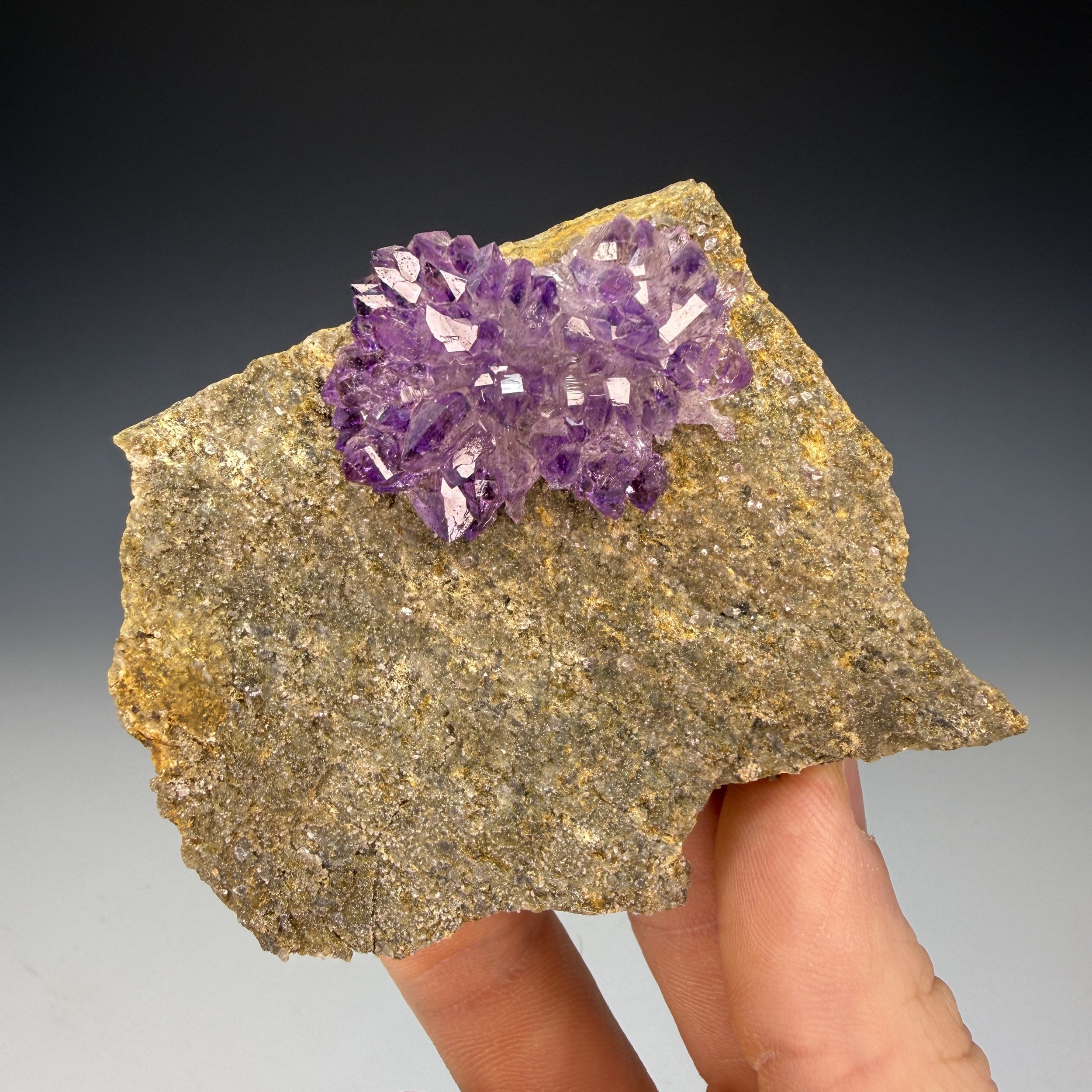 Amethyst, Kakamunurle Mine, Karur Dist., Tamil Nadu, India