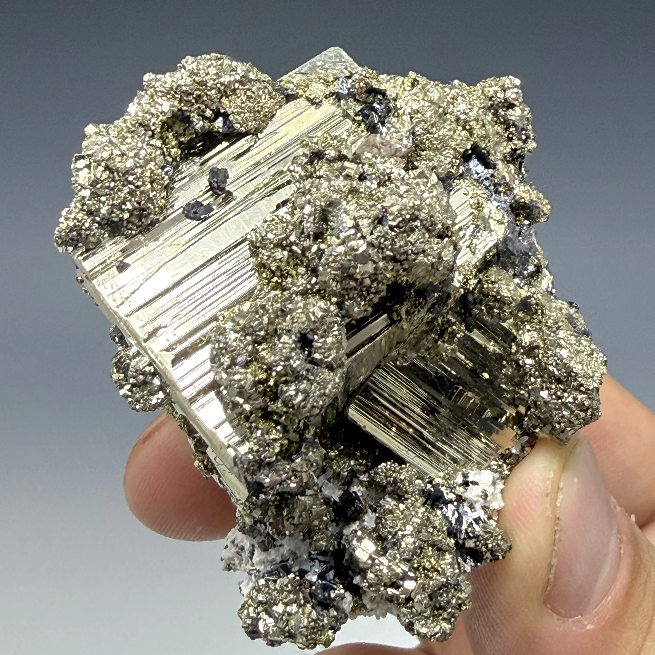 Pyrite, Huanzala Mine, Huallanca Dist., Bolognesi Prov., Ancash, Peru