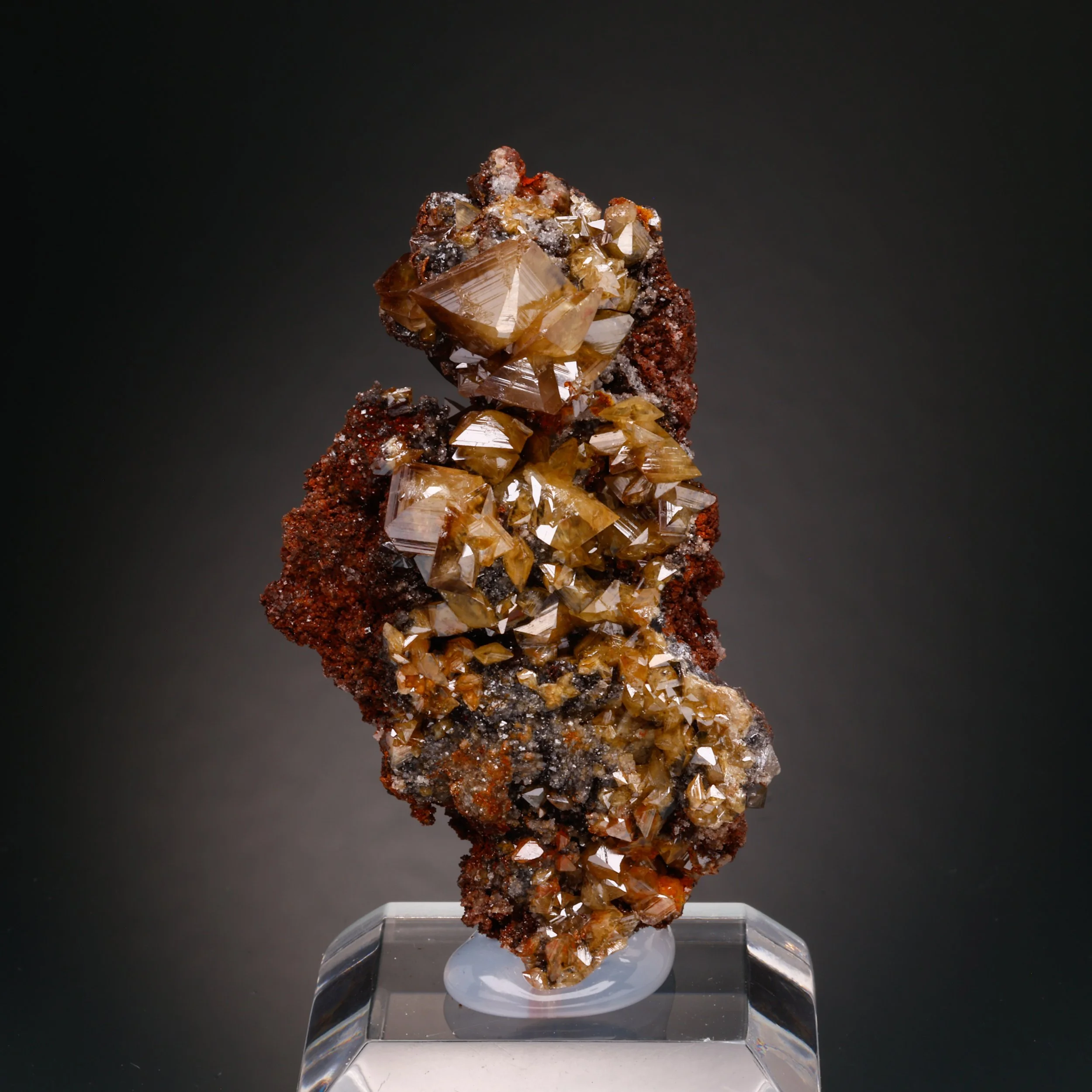 Wulfenite, Tsumeb Mine, Oshikoto Region, Namibia