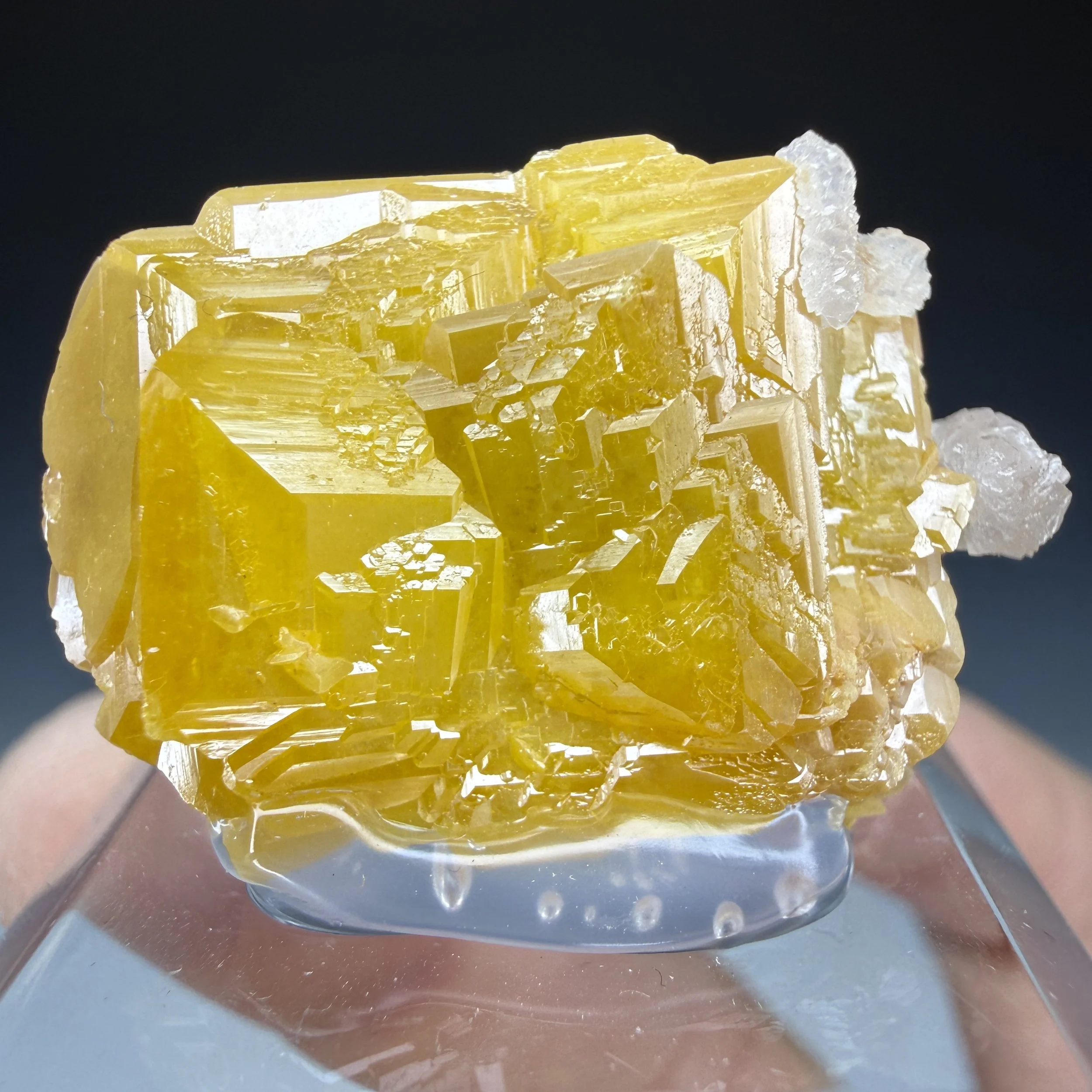 Wulfenite, Calcite, La Morita Mine, Ascencion Municipality, Chihuahua, Mexico