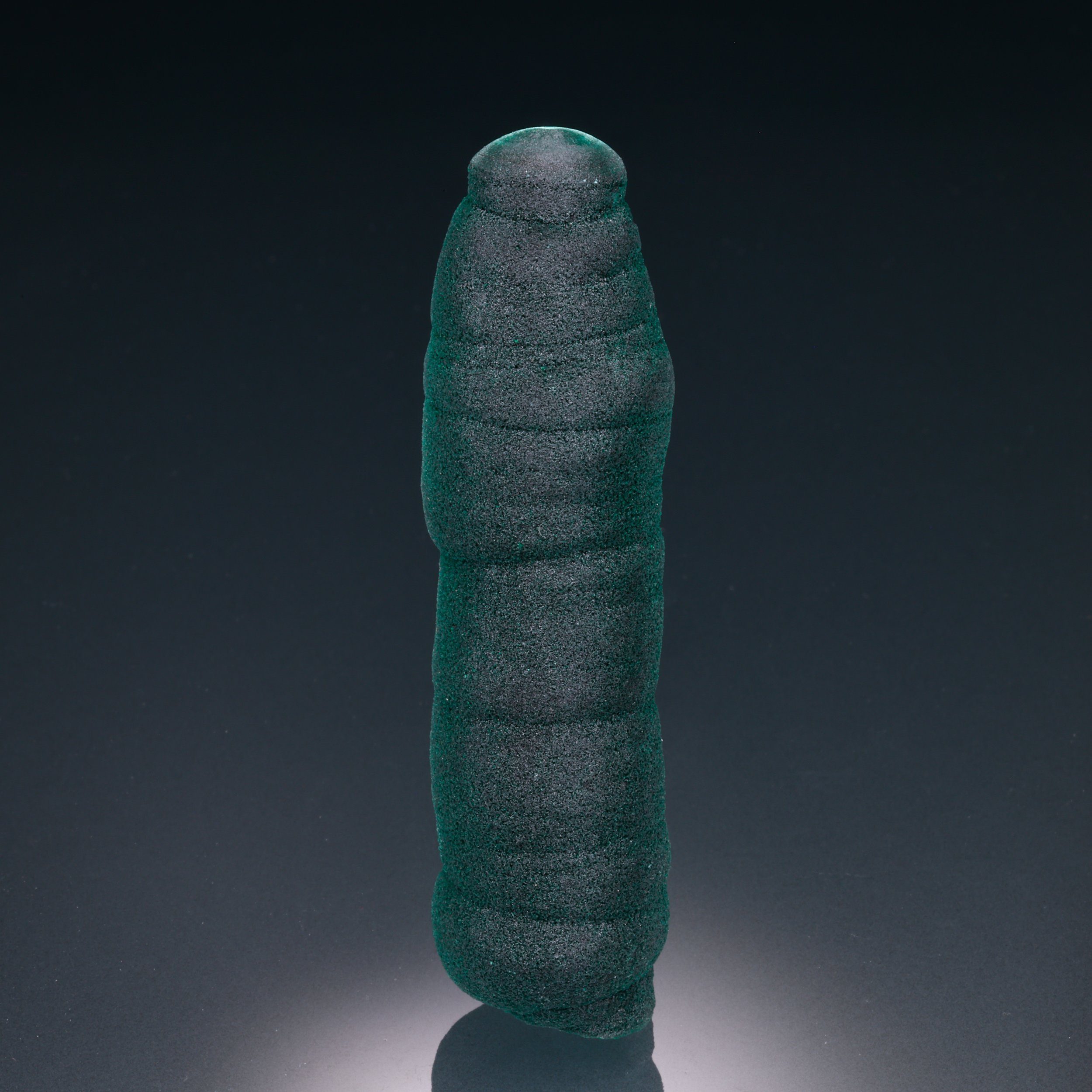Malachite, Stalactite, Shilu Mine, Yangchun Co., Yangjiang, Guangdong, China