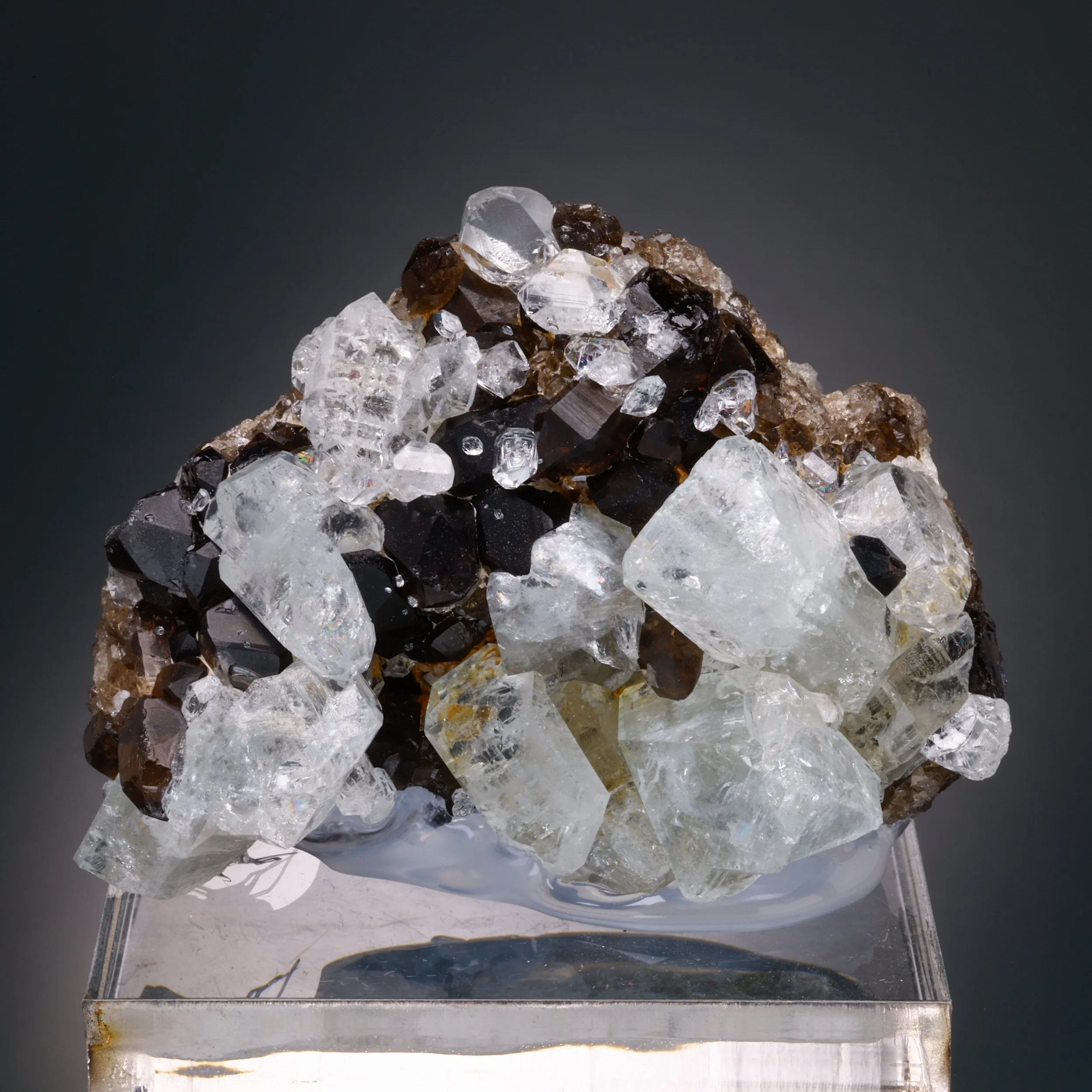 Topaz, Smoky Quartz, Murzinka Mine, Prigorodny District, Sverdlovsk Oblast, Russia