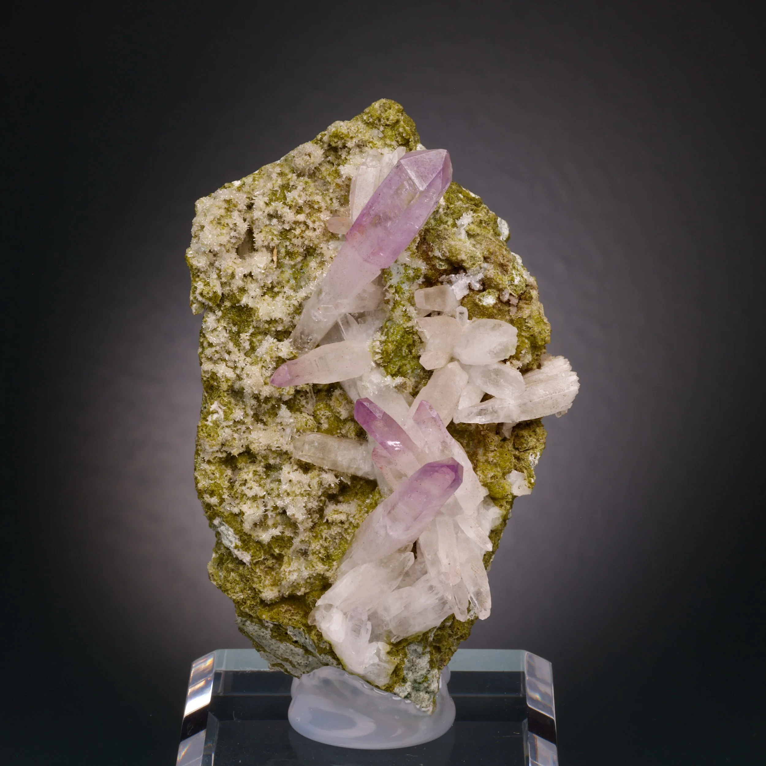 Amethyst, Epidote, Piedra Parada, Tatatila Municipality, Veracruz, Mexico